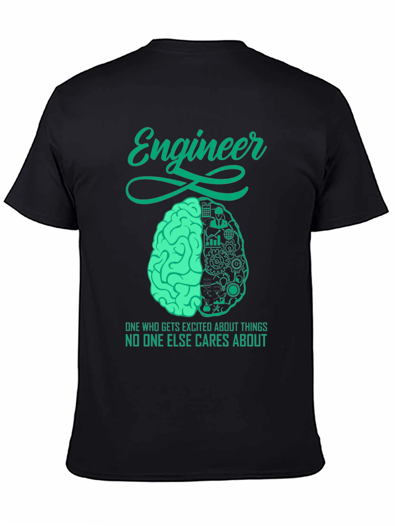 Engineer Brain T-Shirt - Unique Engineering Design - 4