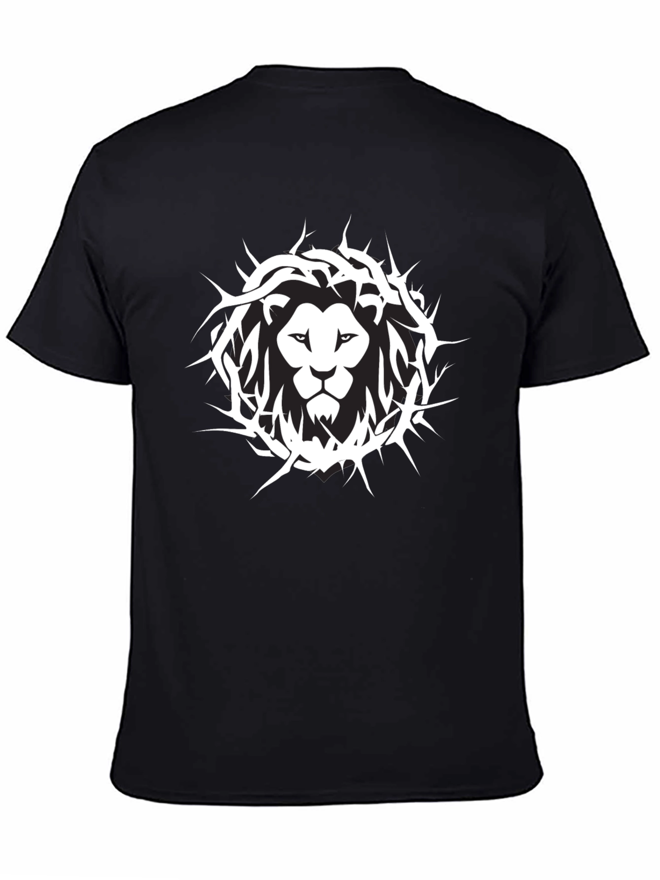 Black Lion Crown Graphic Tee - Black view 4