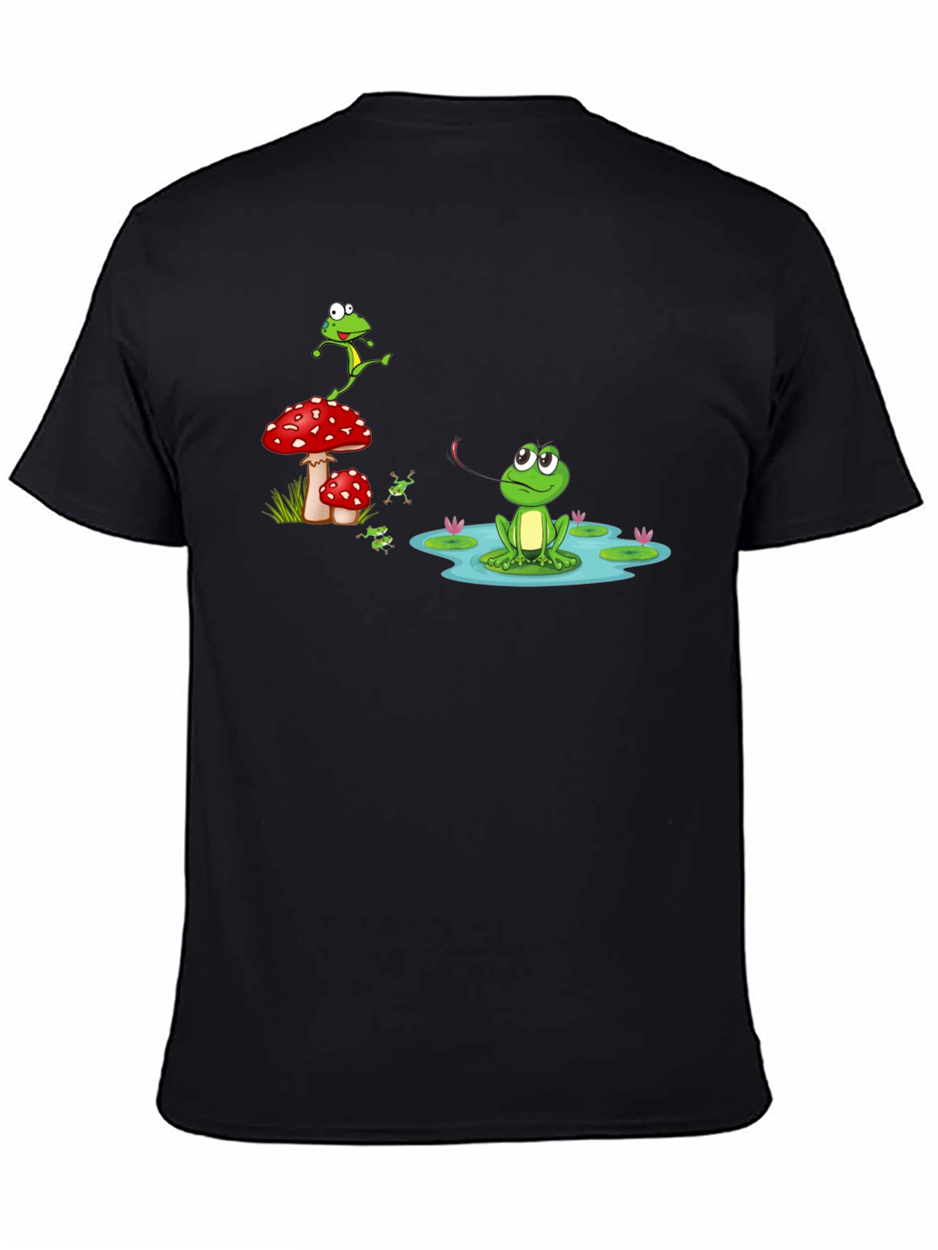 Black Frog Pond Graphic T-Shirt view 4