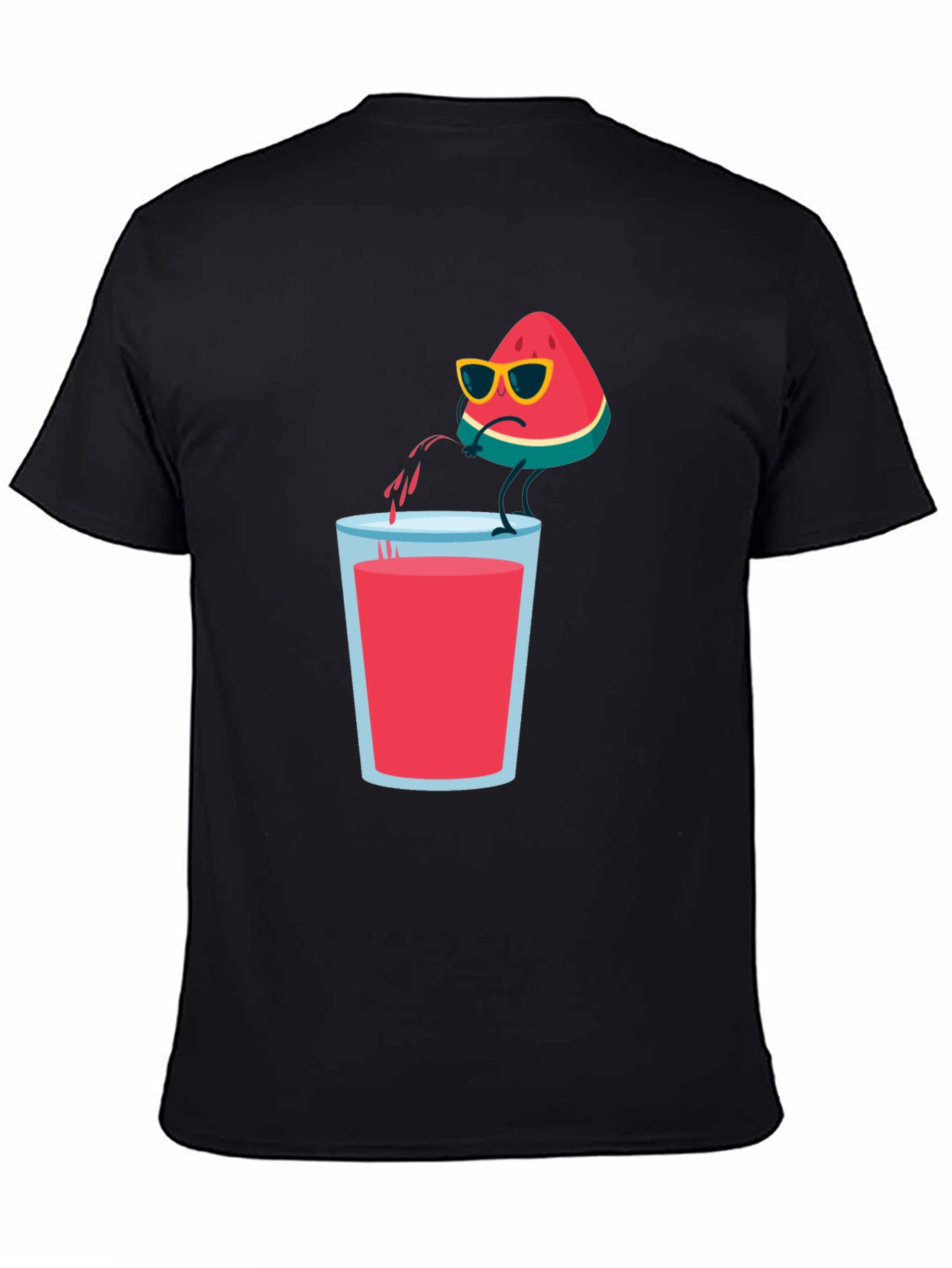 Black Cool Watermelon T-Shirt view 4