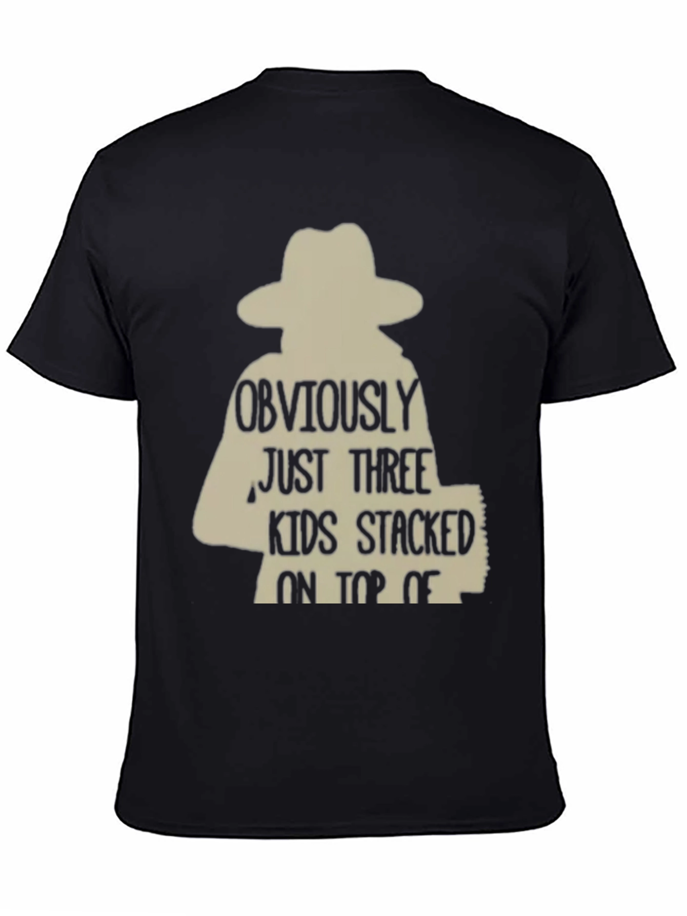 Black Obviously Three Kids T-Shirt view 4