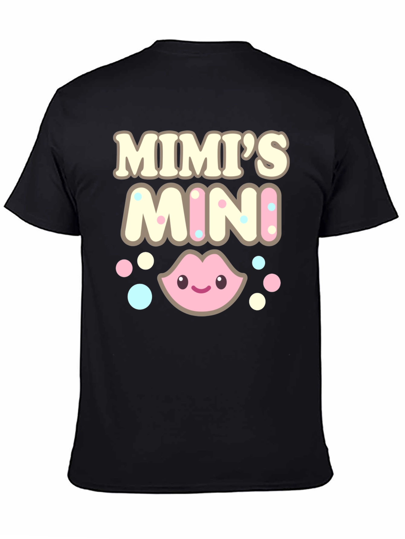 Black Mimi's Mini T-Shirt Cute Matching Family Outfit view 4