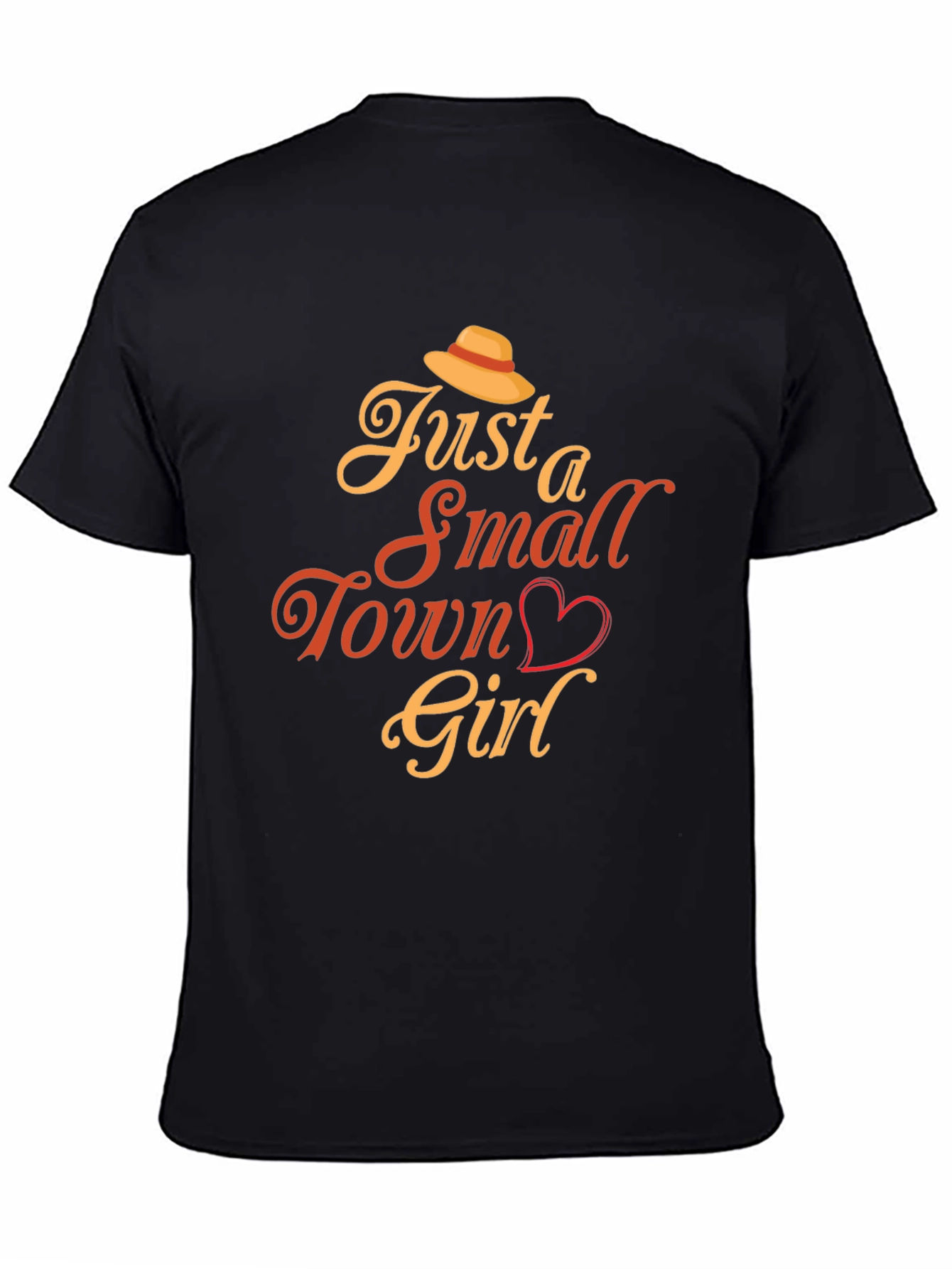 Black Just a Small Town Girl Graphic T-Shirt view 4