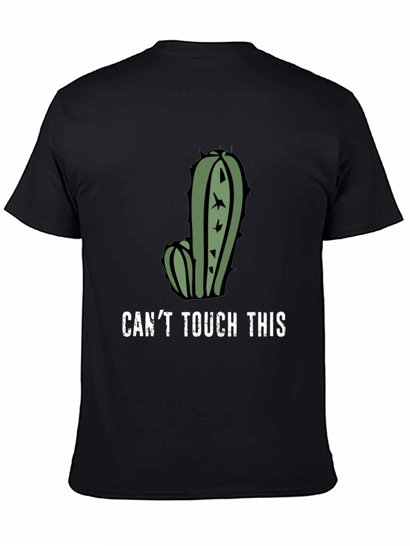 Black Can't Touch This Cactus Graphic T-Shirt view 4