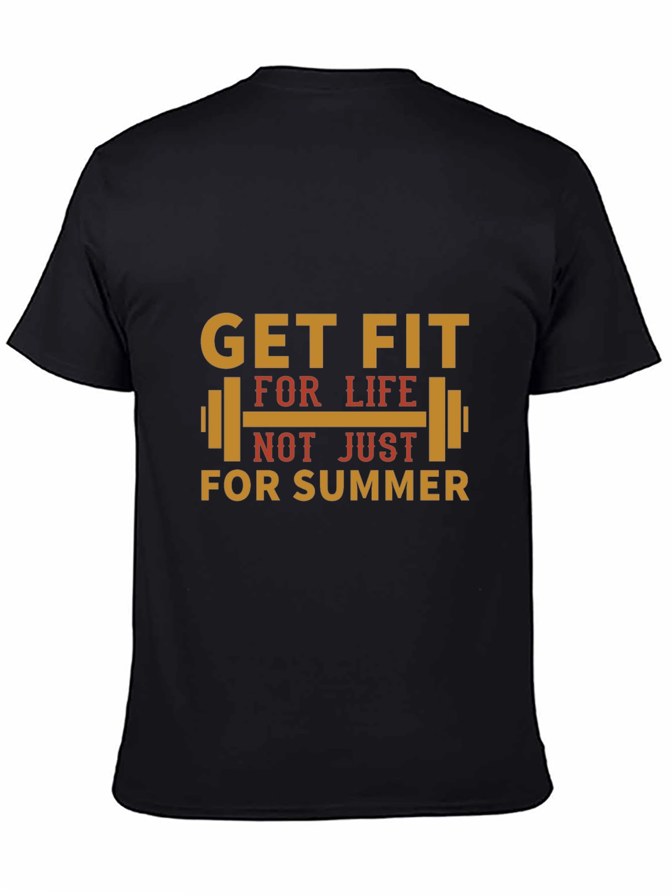 Black Get Fit For Life T-Shirt view 4