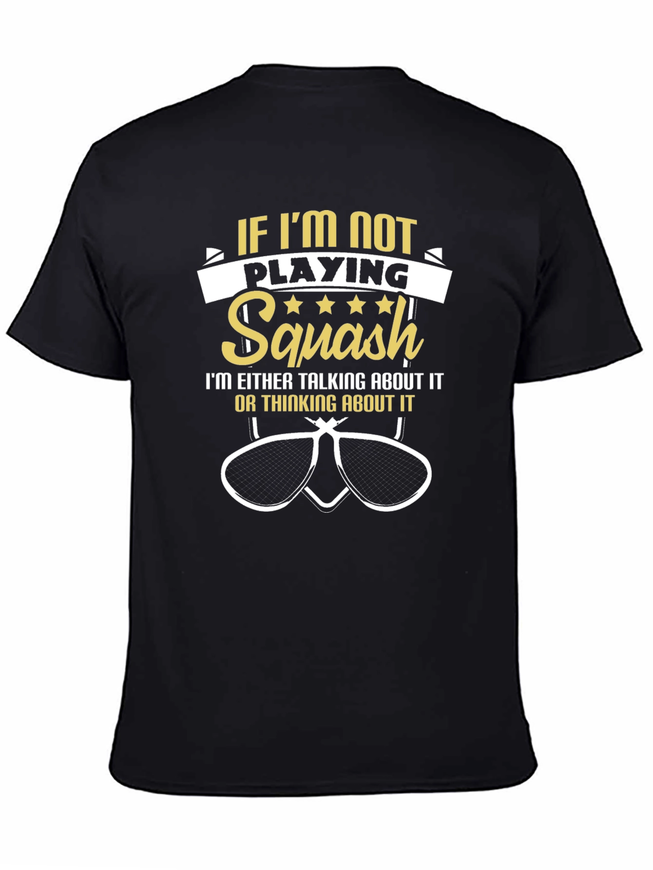 Black Squash Fan T-Shirt view 4