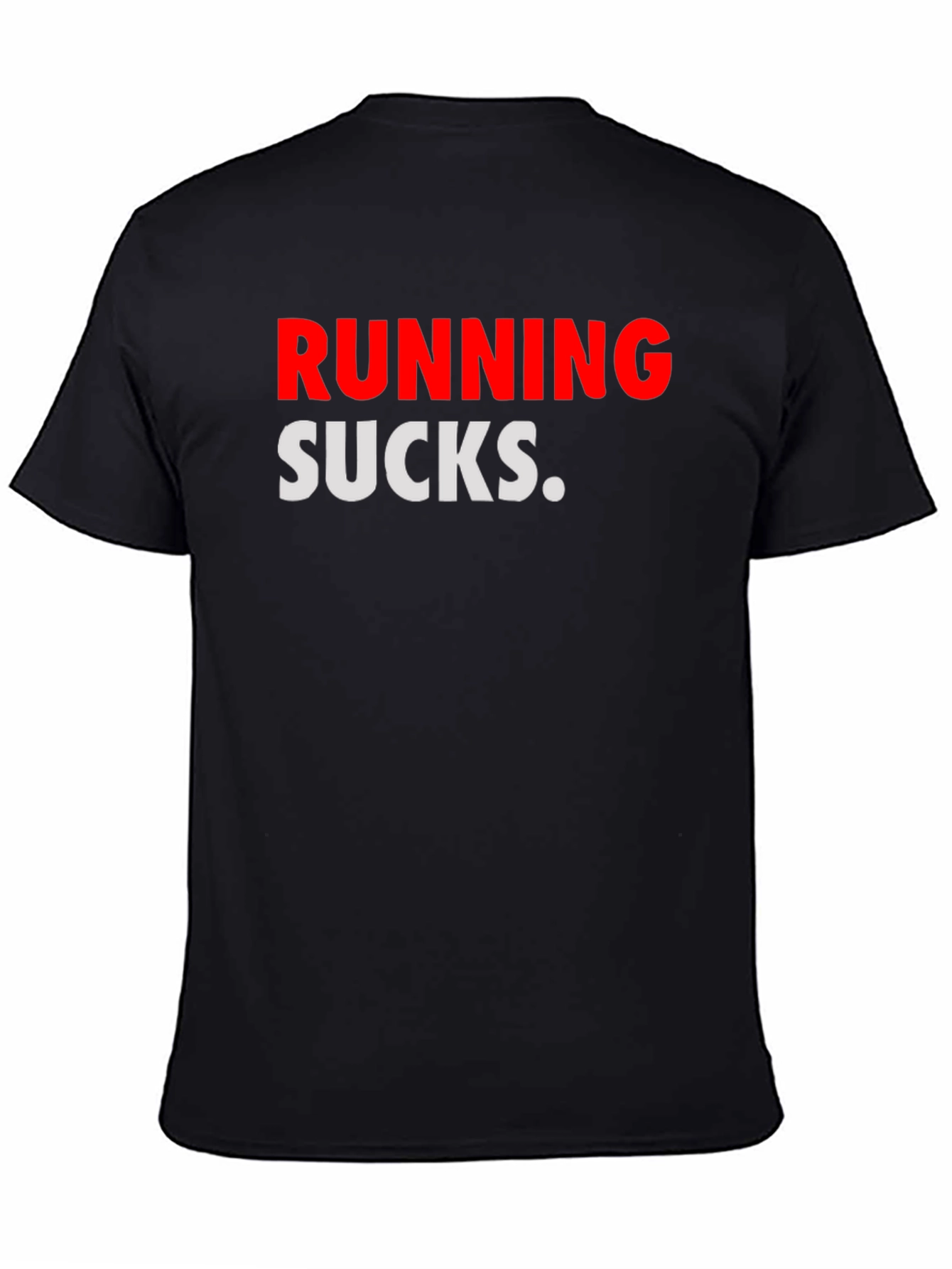 Black Running Sucks Graphic Tee view 4