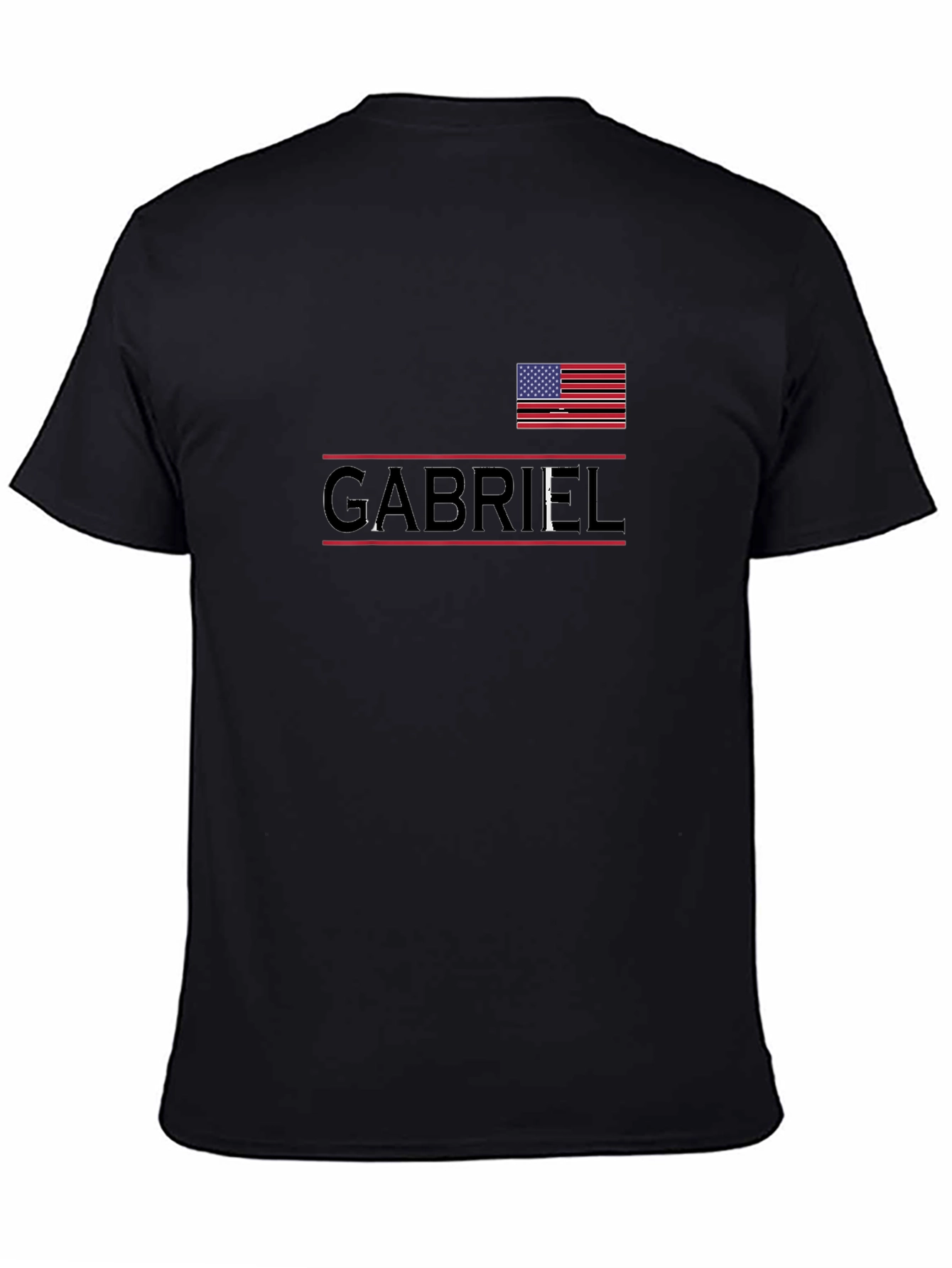 Black Patriotic Gabriel T-Shirt view 4