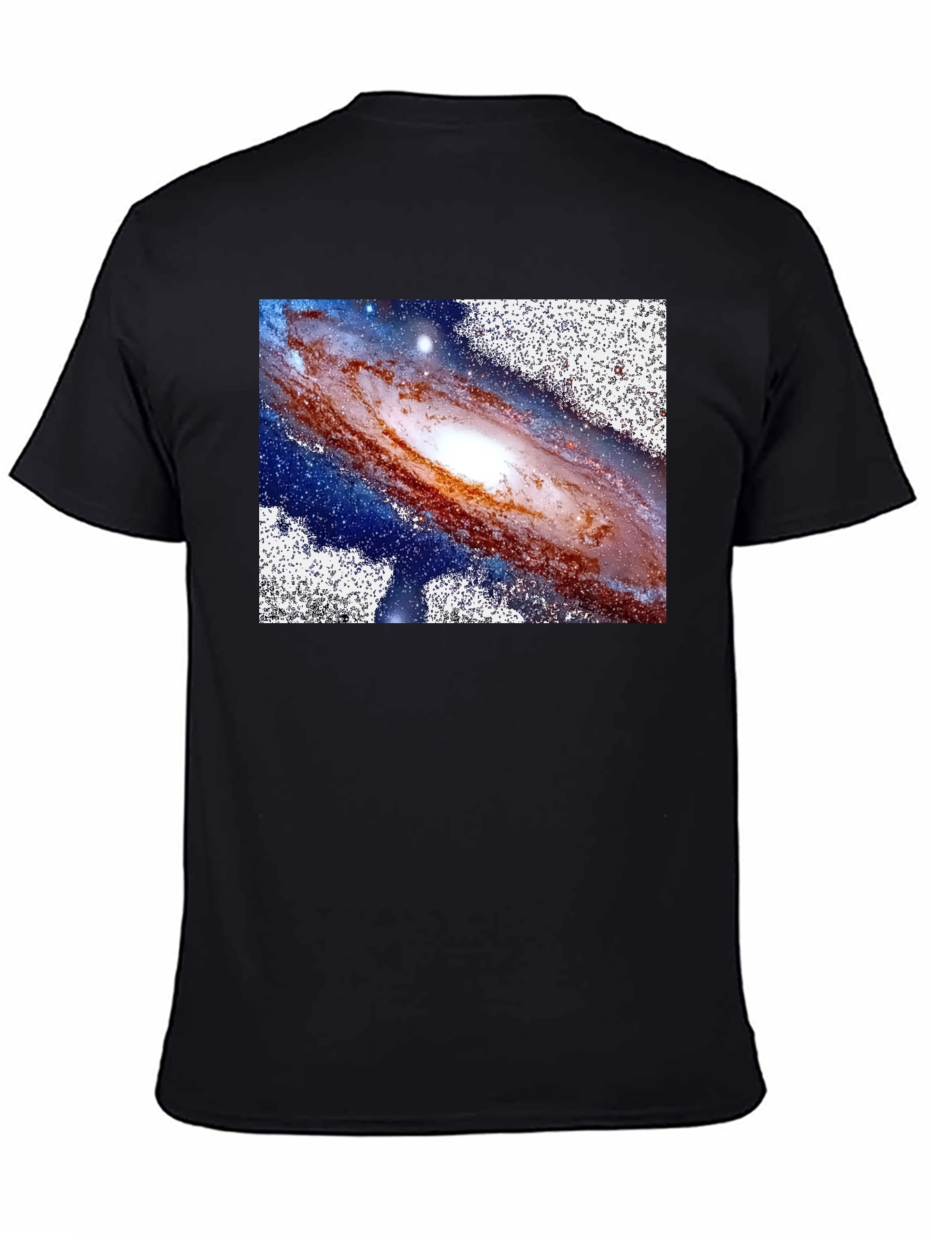 Black Galaxy Graphic Tee - Black Unisex T-Shirt view 4