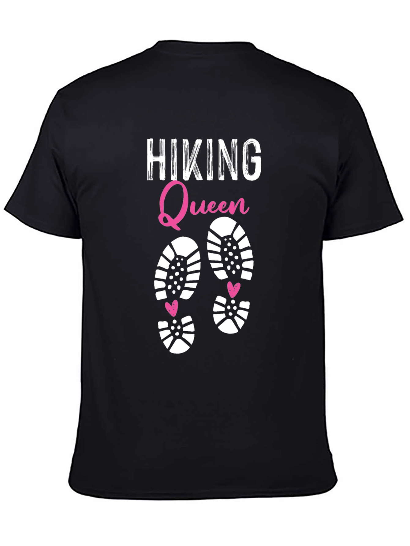 Black Hiking Queen Graphic Tee - Black view 4