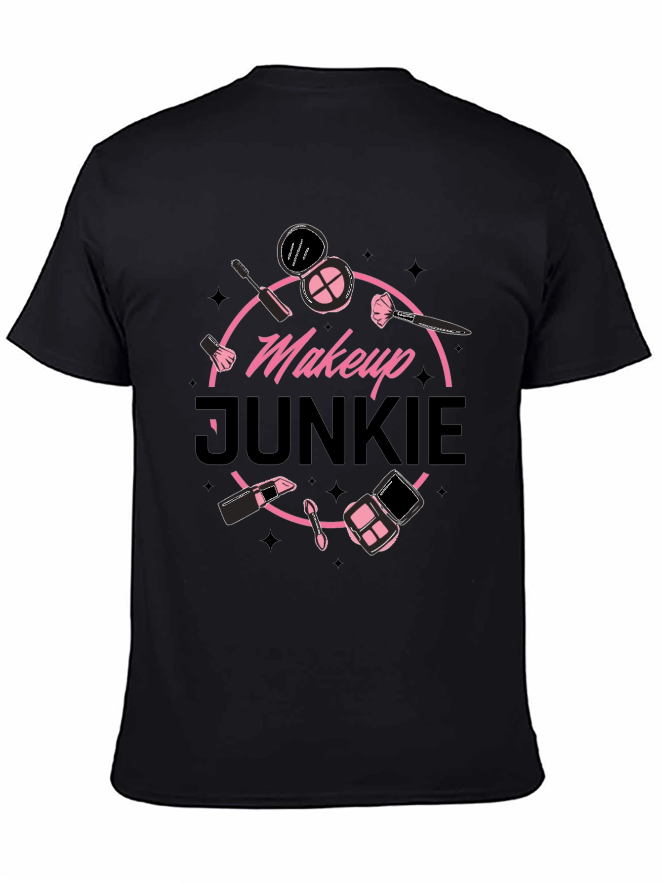 Black Makeup Junkie T-Shirt view 4