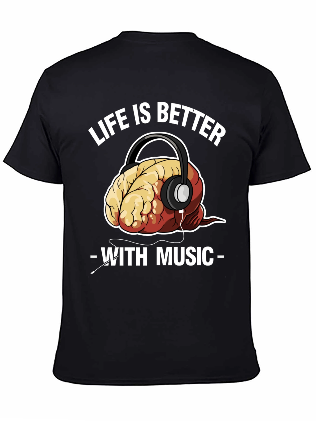 Black Life is Better with Music T-Shirt view 4