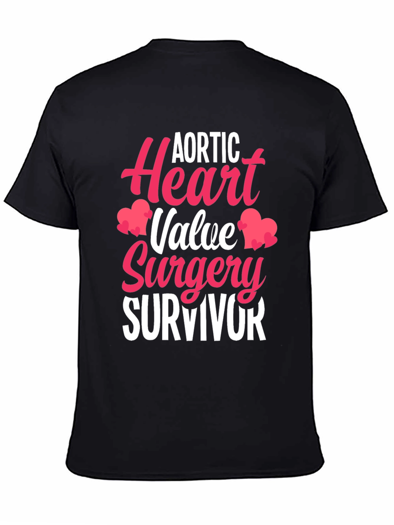 Aortic Heart Valve Surgery Survivor Graphic Tee - 4