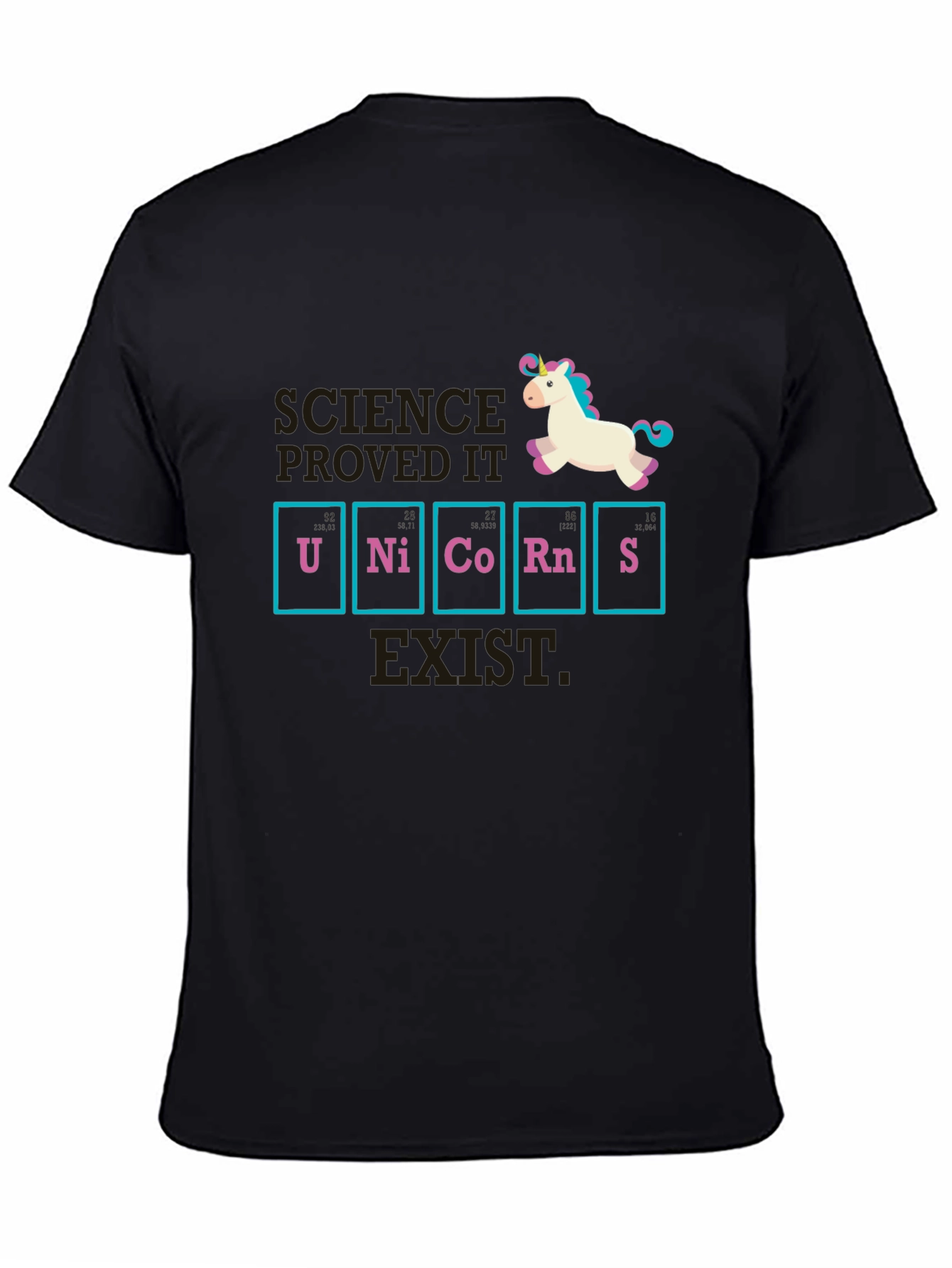 Black Science Proved It Unicorns Exist T-Shirt view 4