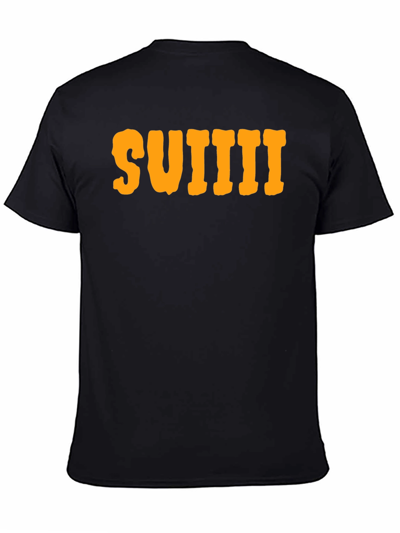Black Suiiii Graphic T-Shirt - Casual Cotton Tee view 4