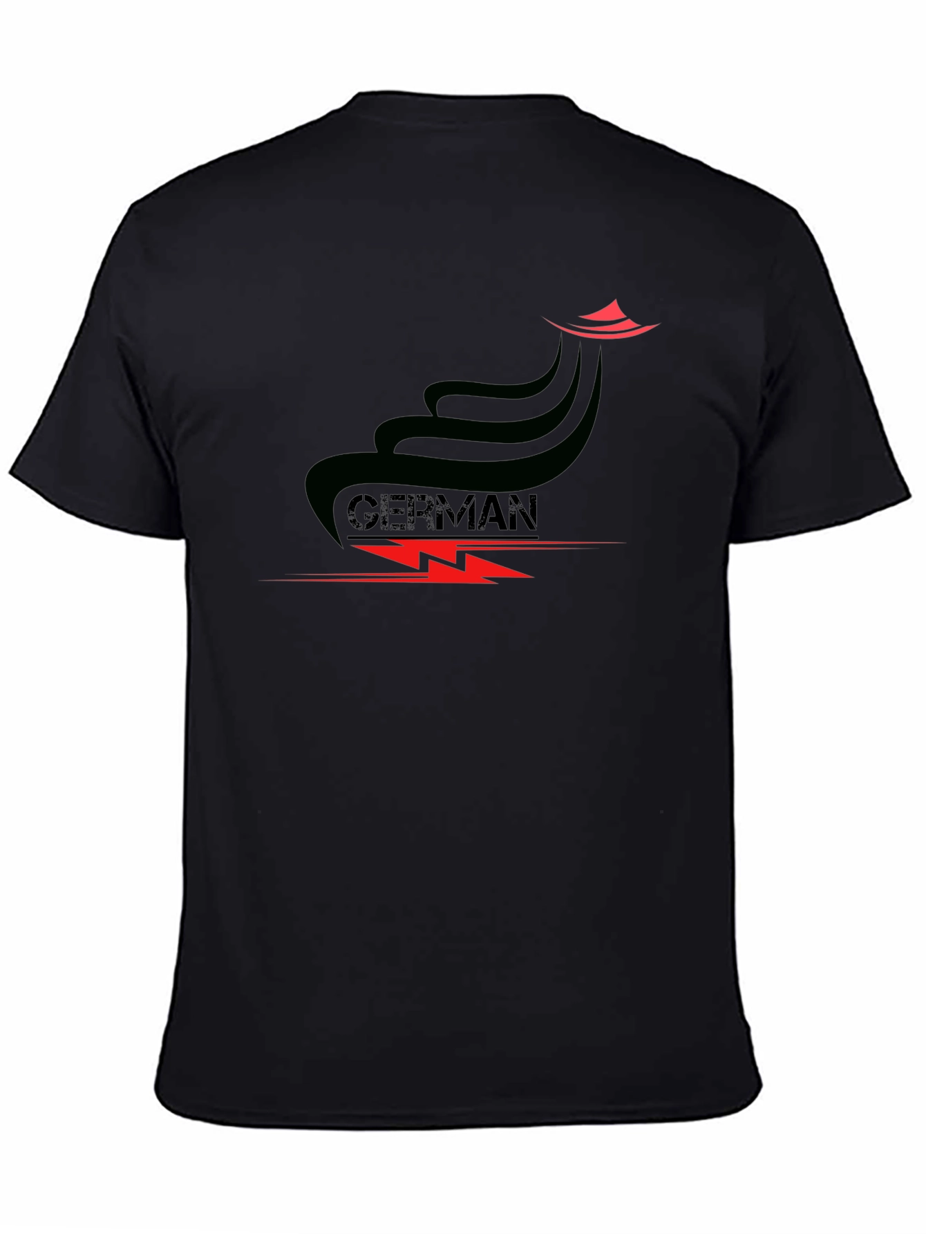 Black German Style Black Graphic Tee view 4