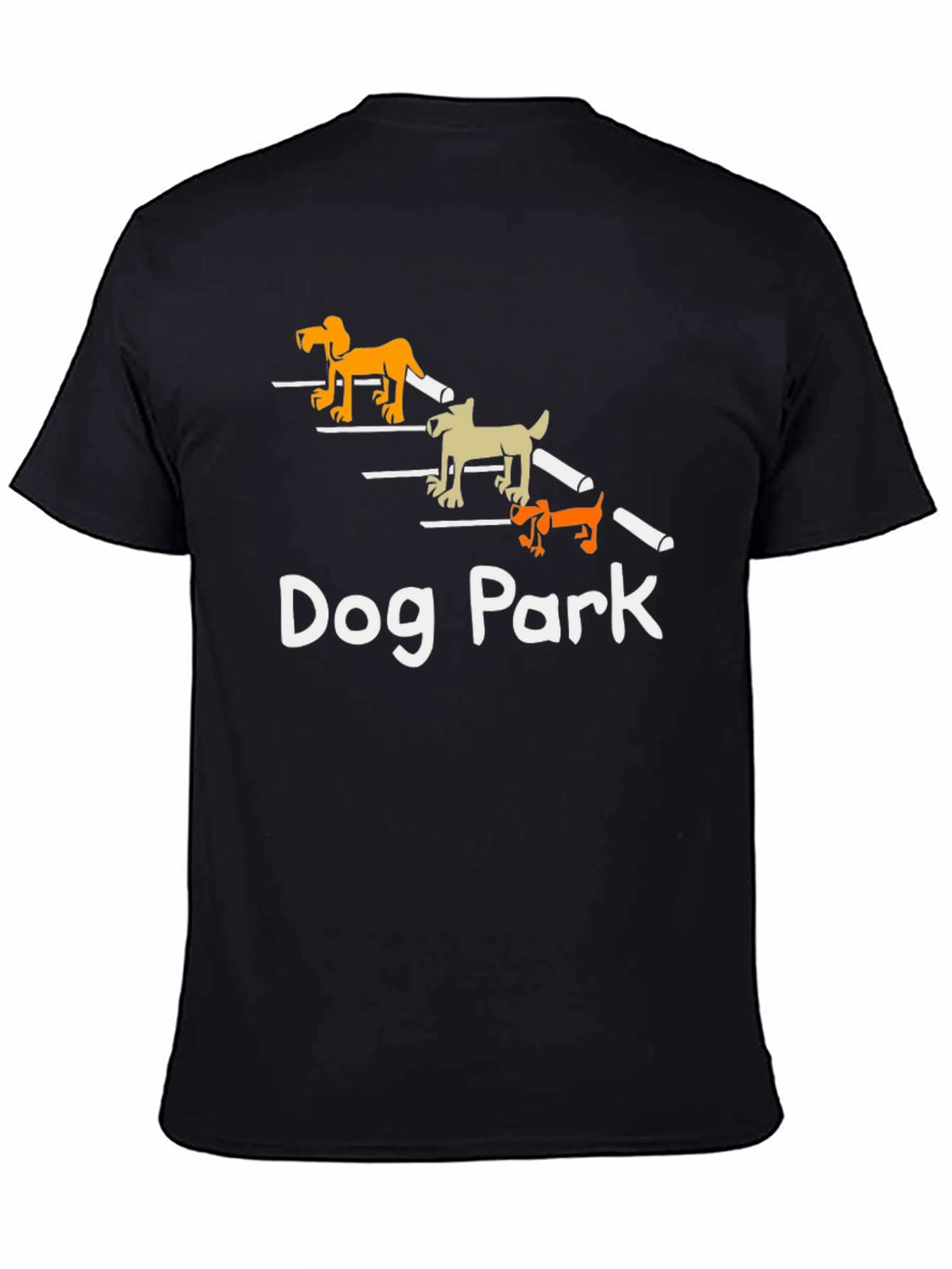 Black Dog Park T-Shirt Funny Dog Lover Tee view 4