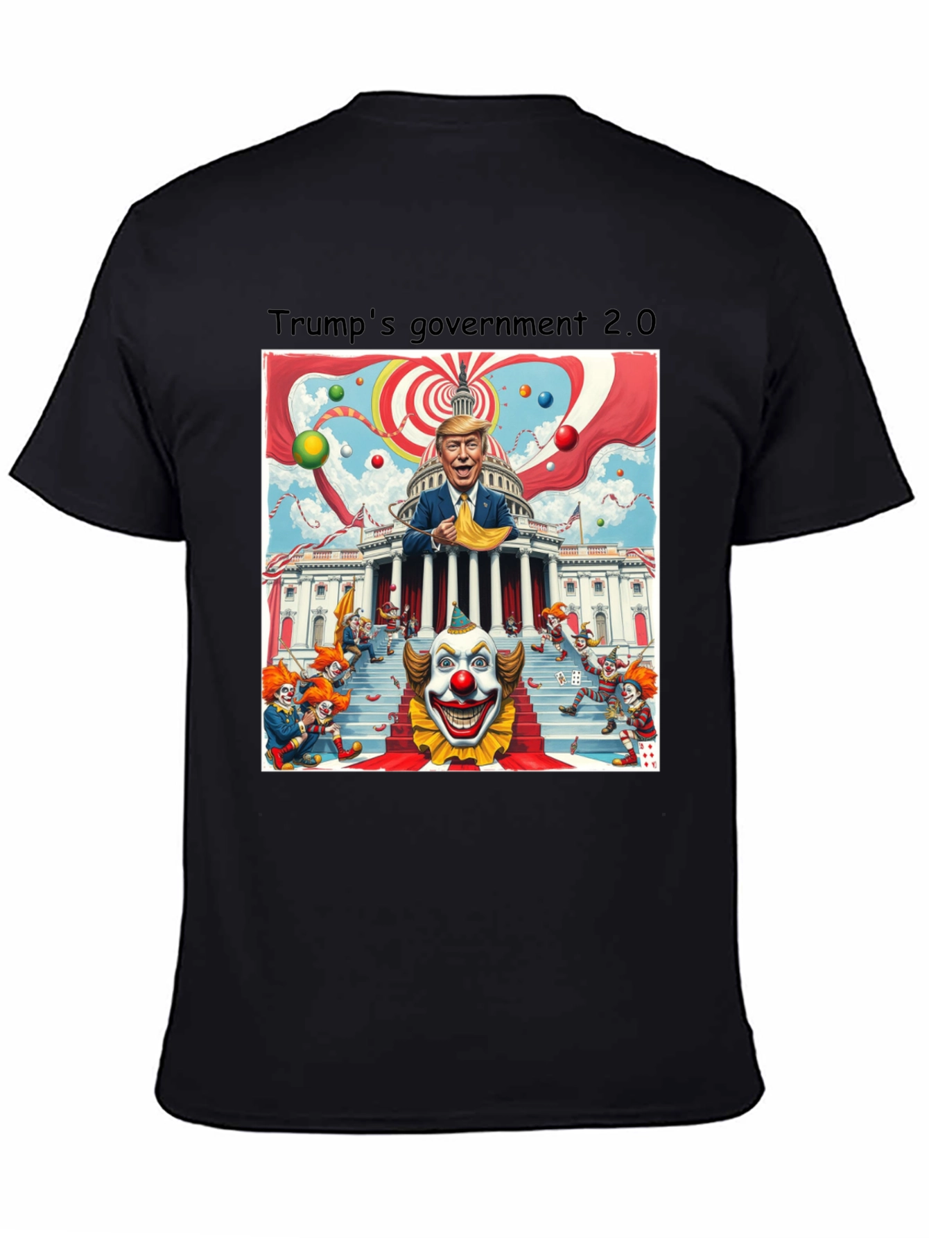 Black Trump's Government 2.0 T-Shirt view 4