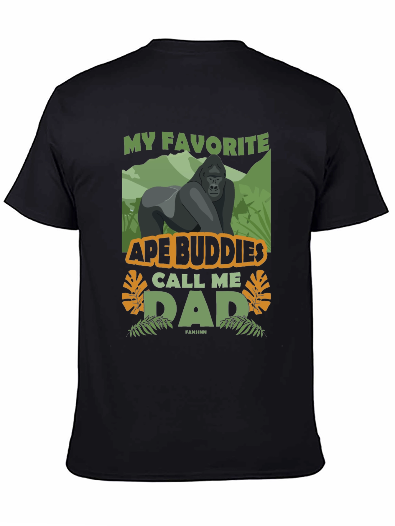 Black Ape Buddies Dad Graphic T-Shirt view 4