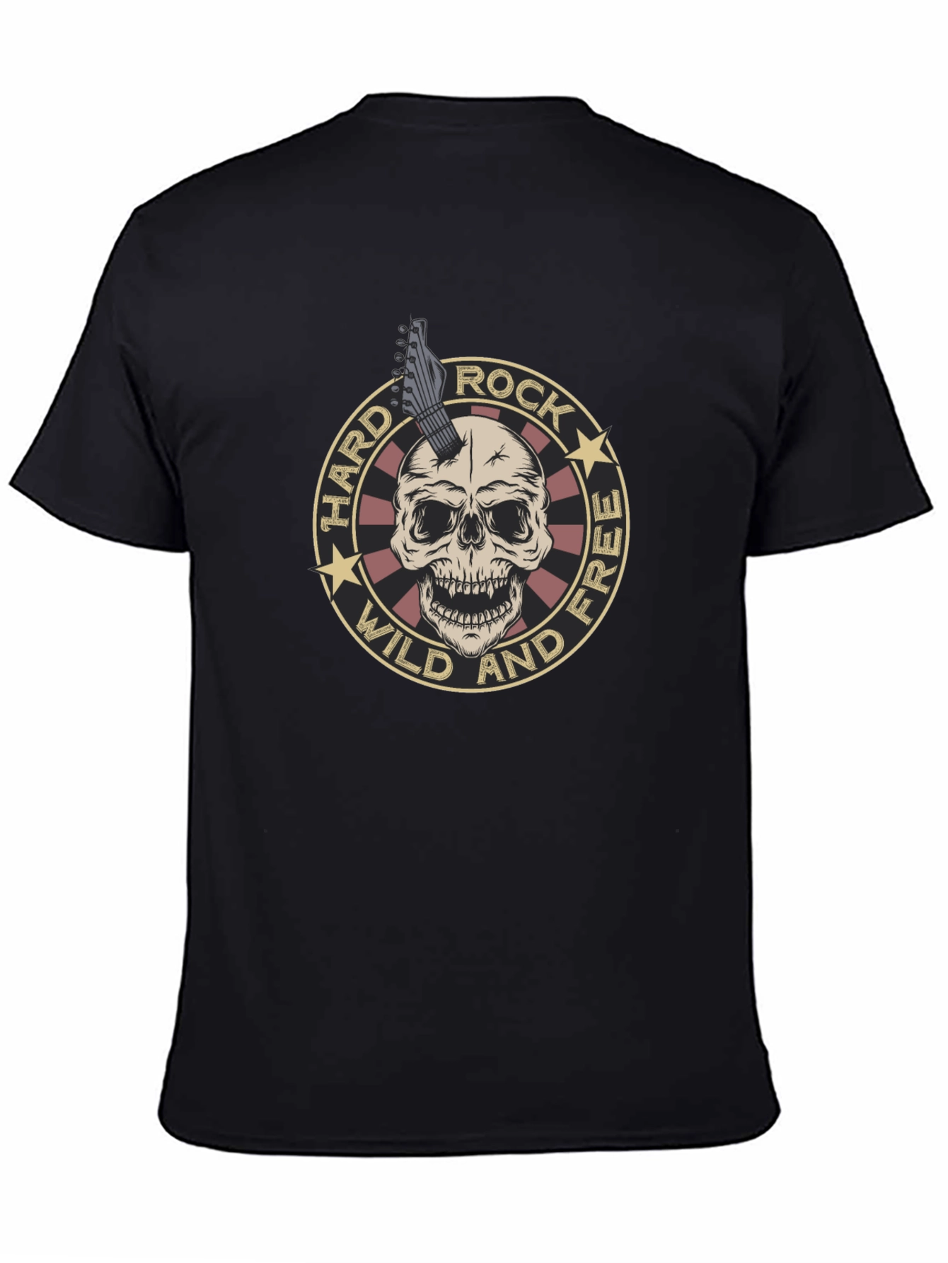 Black Hard Rock Skull Graphic Tee - Wild & Free view 4