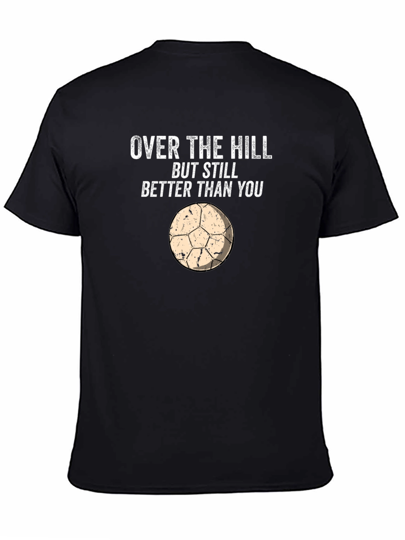Black Over The Hill Humor Graphic T-Shirt view 4