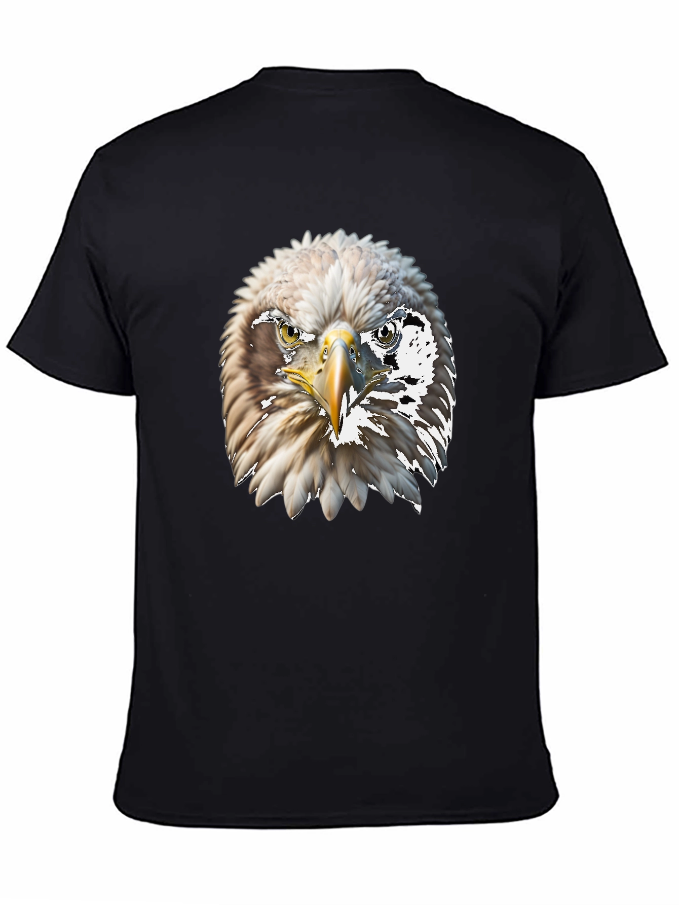 Black Eagle Graphic Tee - Bold Bird of Prey Design view 4