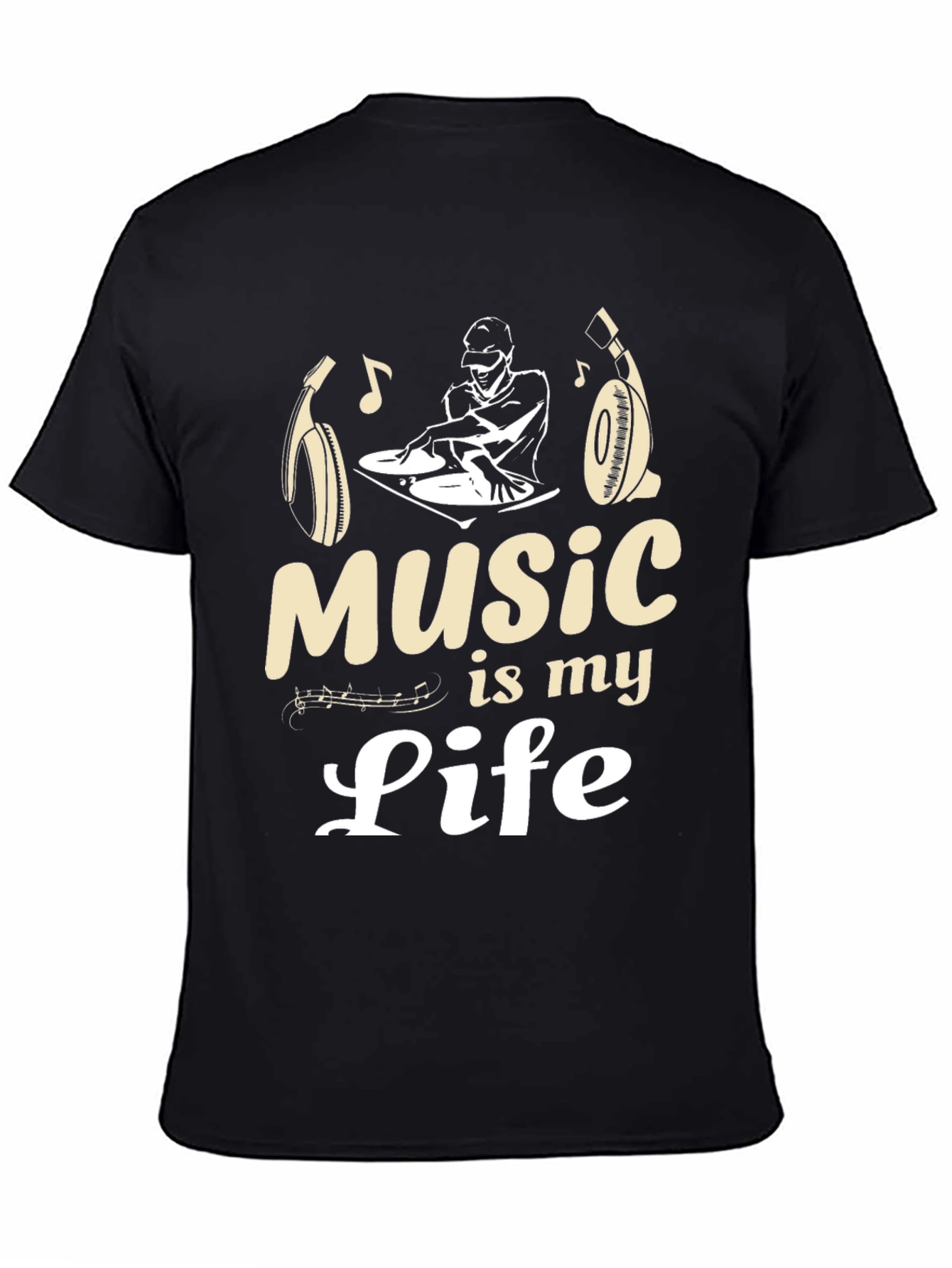 Black Music is My Life Graphic Tee view 4