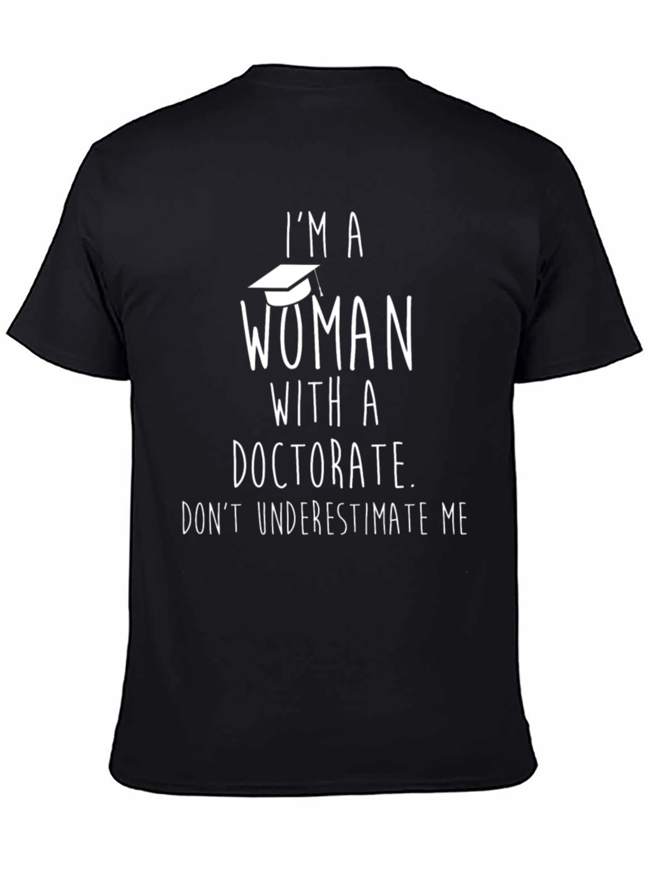 Black Doctorate Woman T-Shirt - Smart & Stylish view 4