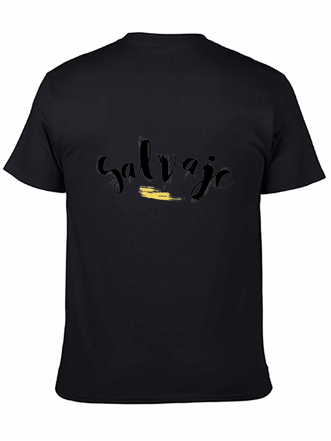 Black Salvaje Graphic T-Shirt - Casual Black Tee view 4