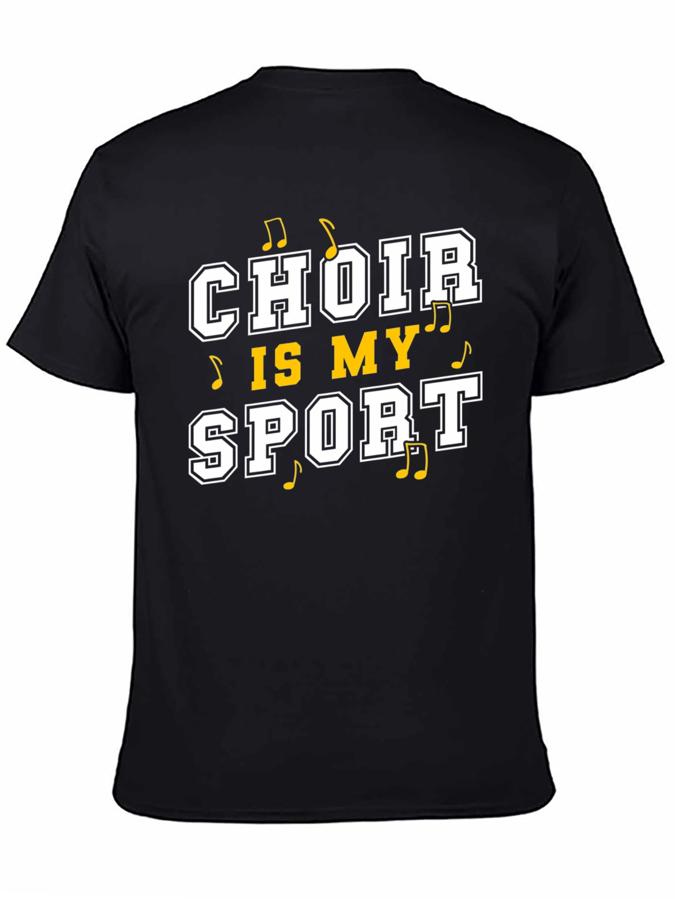 Black Choir is My Sport Black T-Shirt view 4