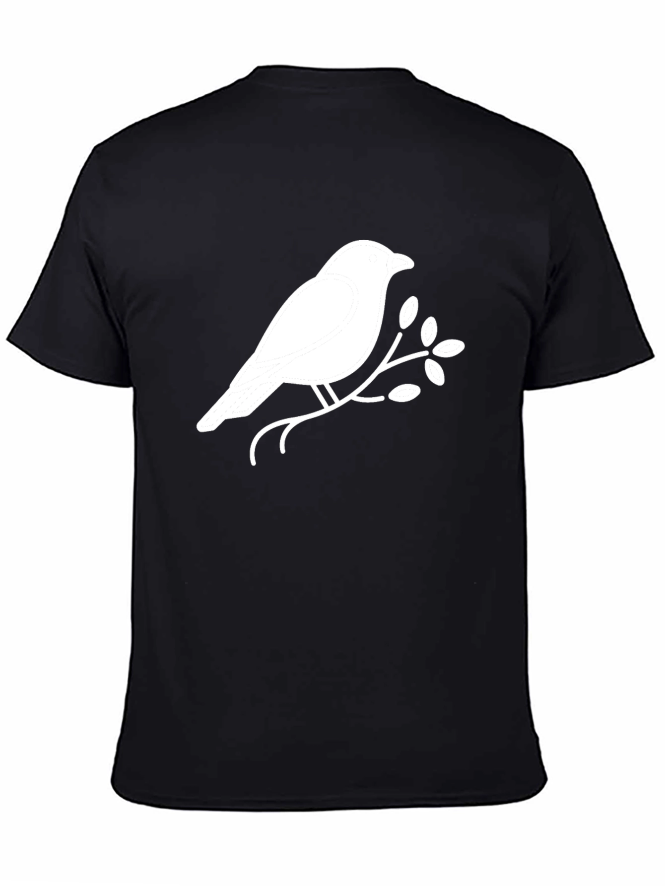 Black Bird on Branch Graphic Tee view 4