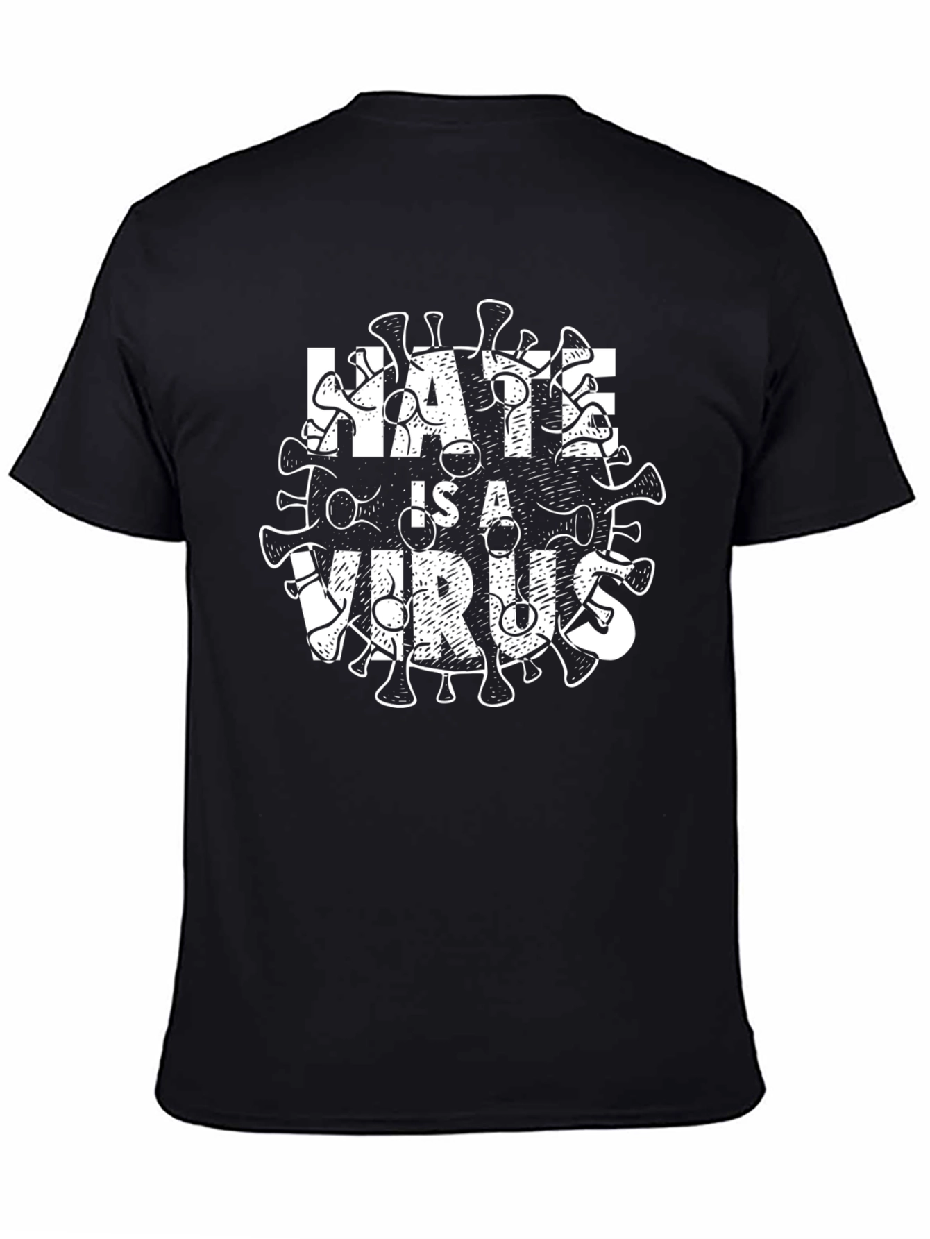Hate is a Virus Graphic T-Shirt - 4