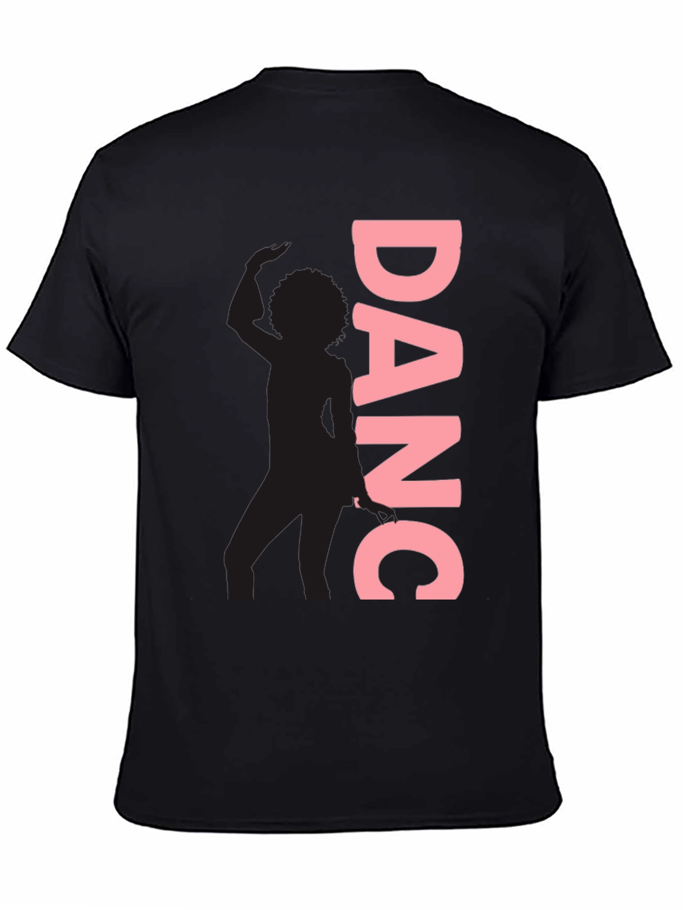 Black Dance Silhouette T-Shirt - Stylish & Trendy Black Tee view 4