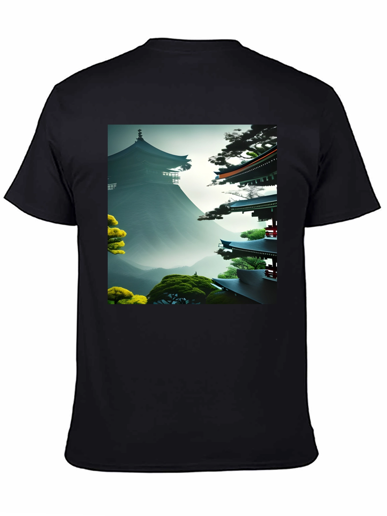 Black Zen Garden Graphic Tee - Unisex Soft Cotton view 4