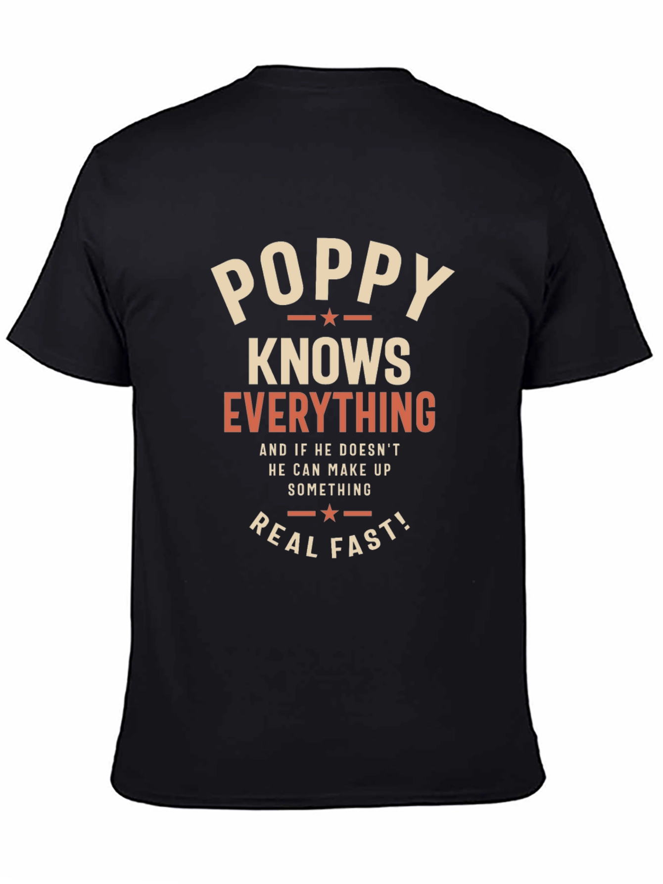 Black Poppy Knows Everything T-Shirt view 4