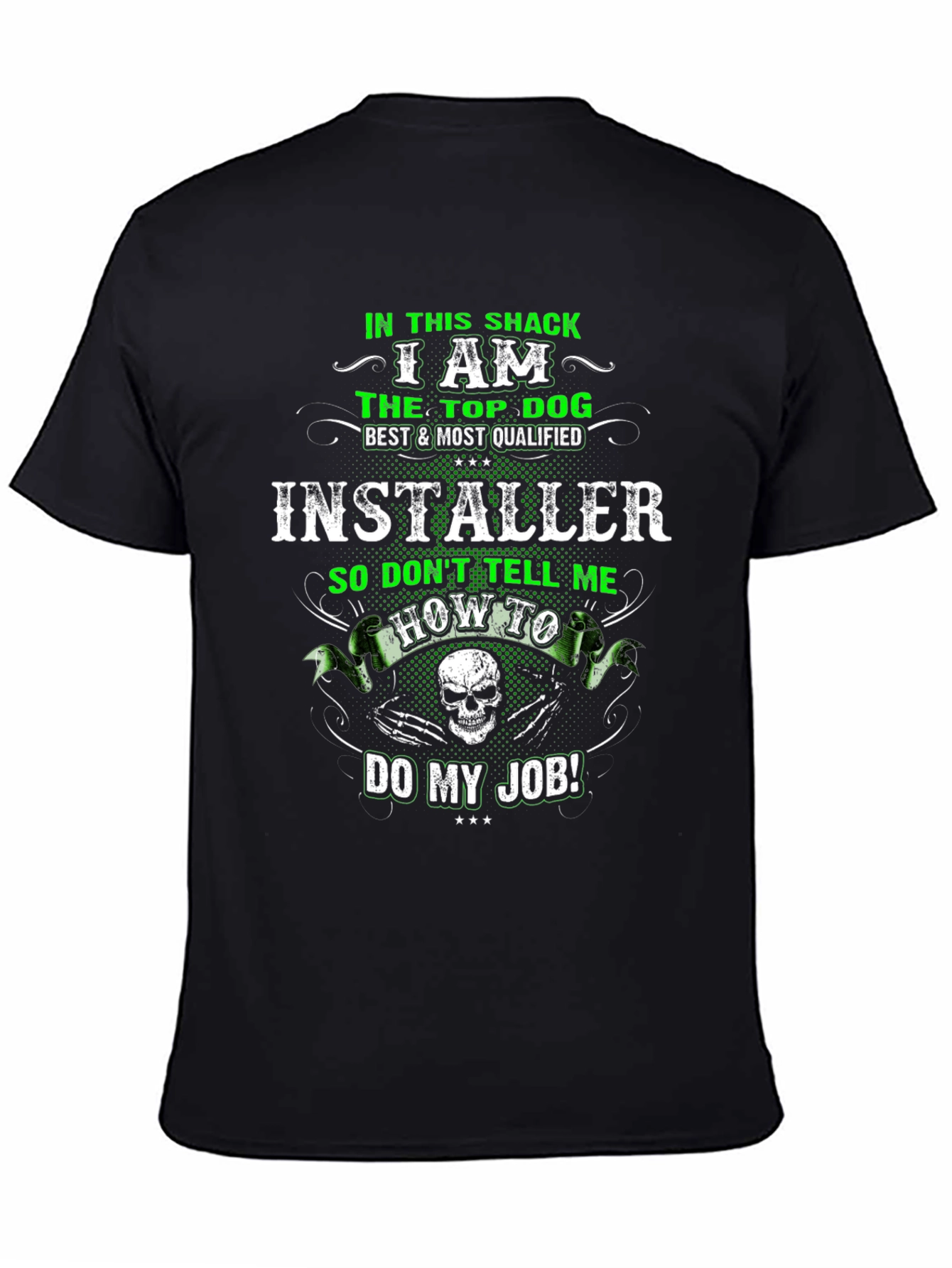 Black Installer Top Dog Black T-Shirt view 4