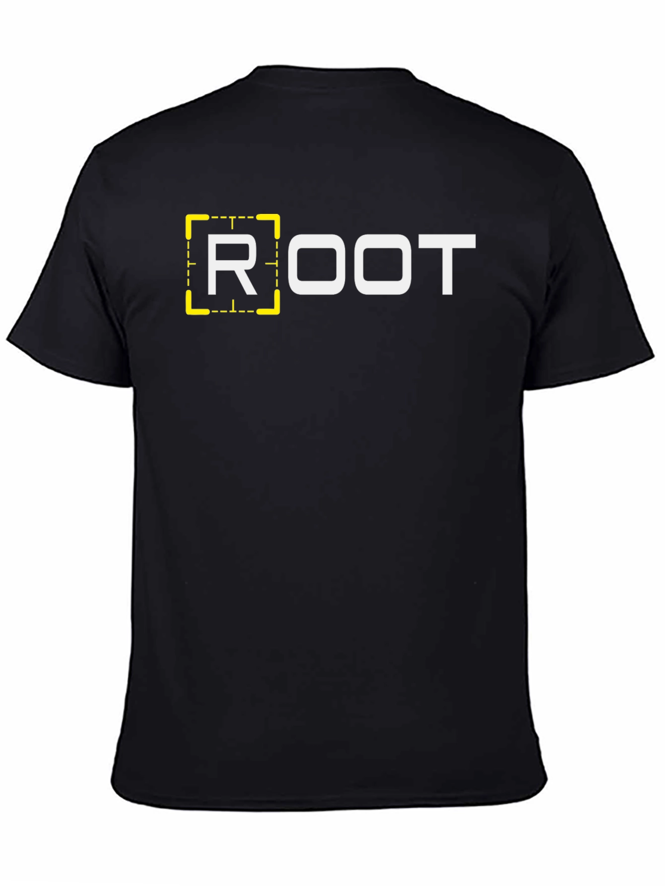 Black ROOT Graphic Tee - Black Cotton Blend view 4