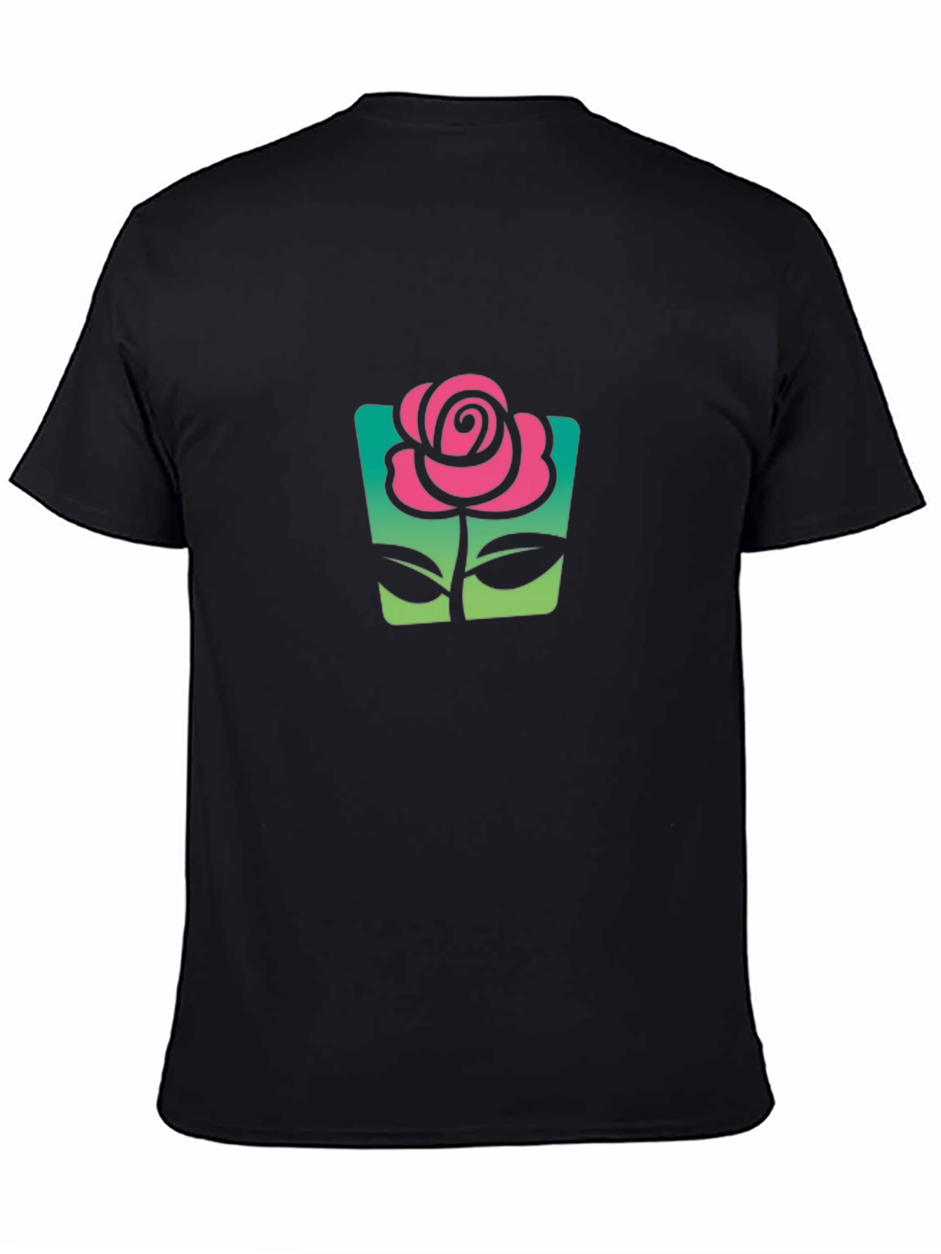 Black Rose Graphic Black Tee view 4
