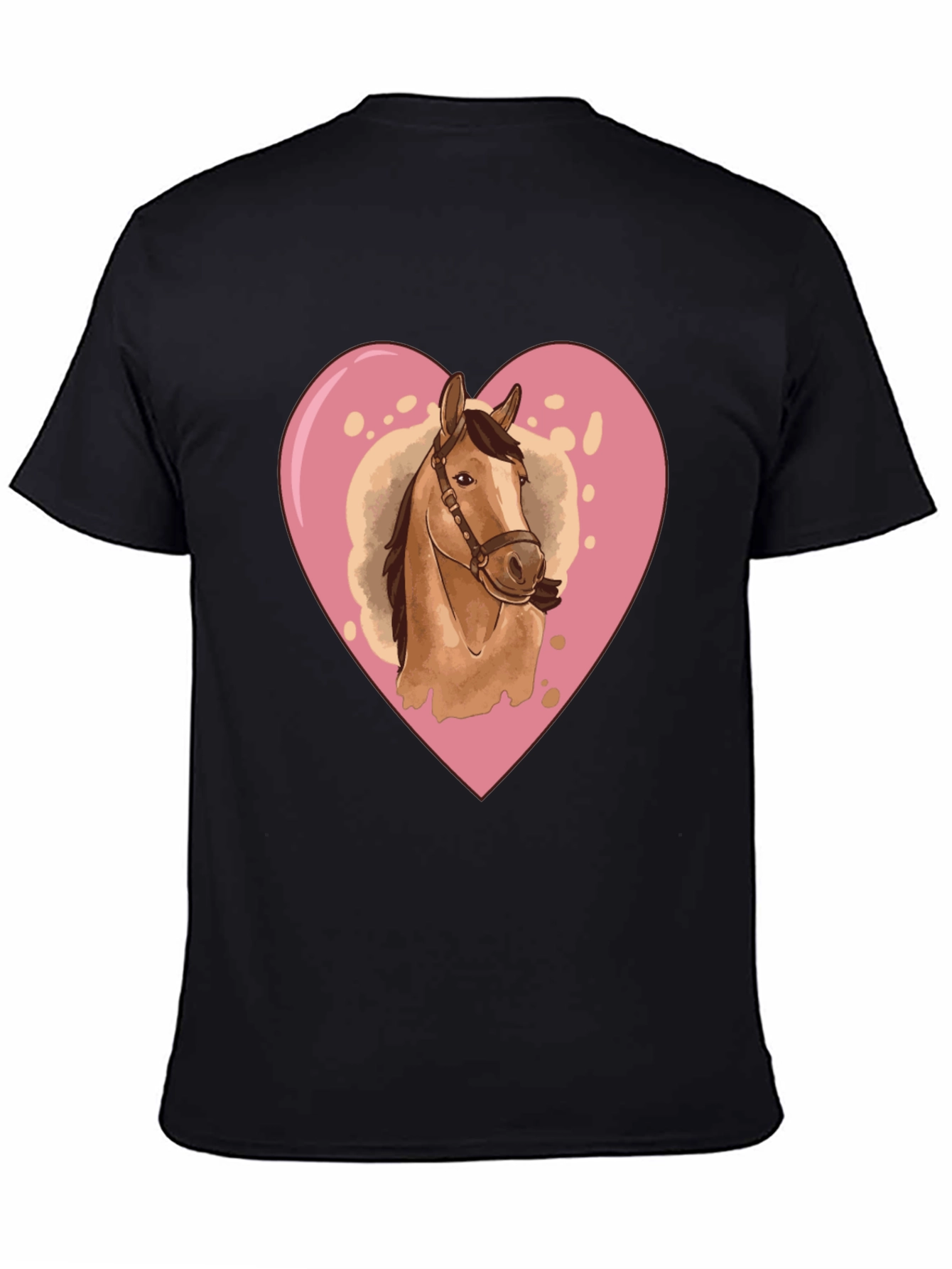 Black Horse Love Graphic Tee view 4