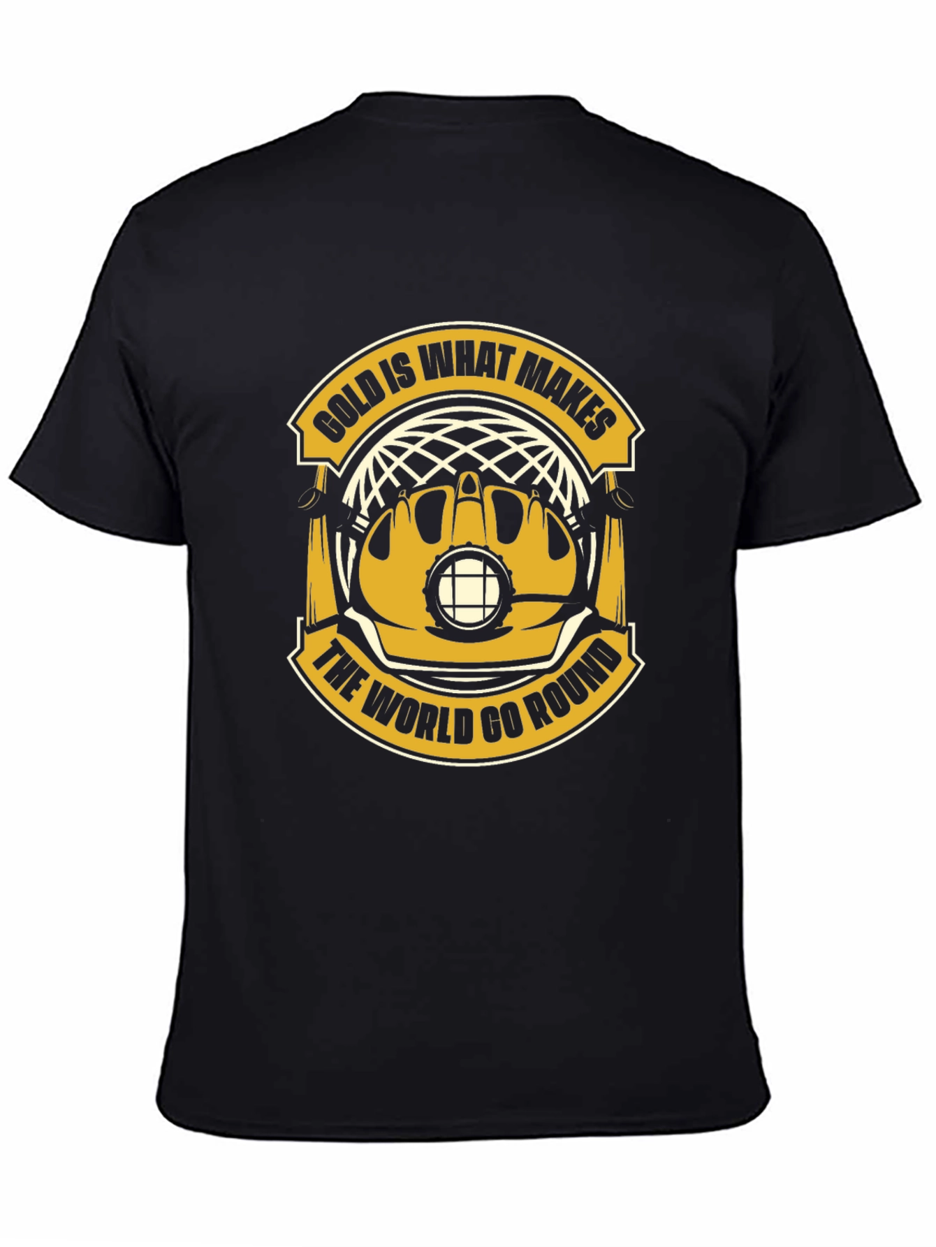 Black Gold Makes the World Go Round Black T-Shirt view 4