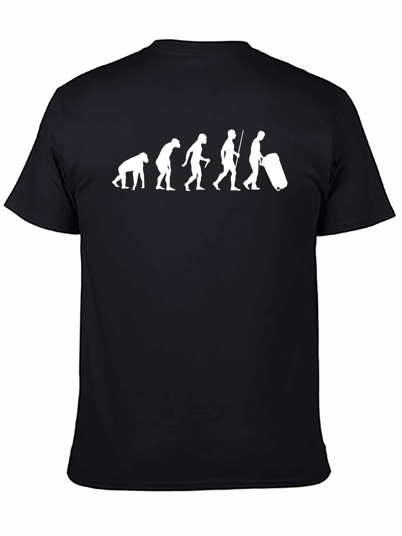 Black Evolution of Traveler T-Shirt - Black view 4