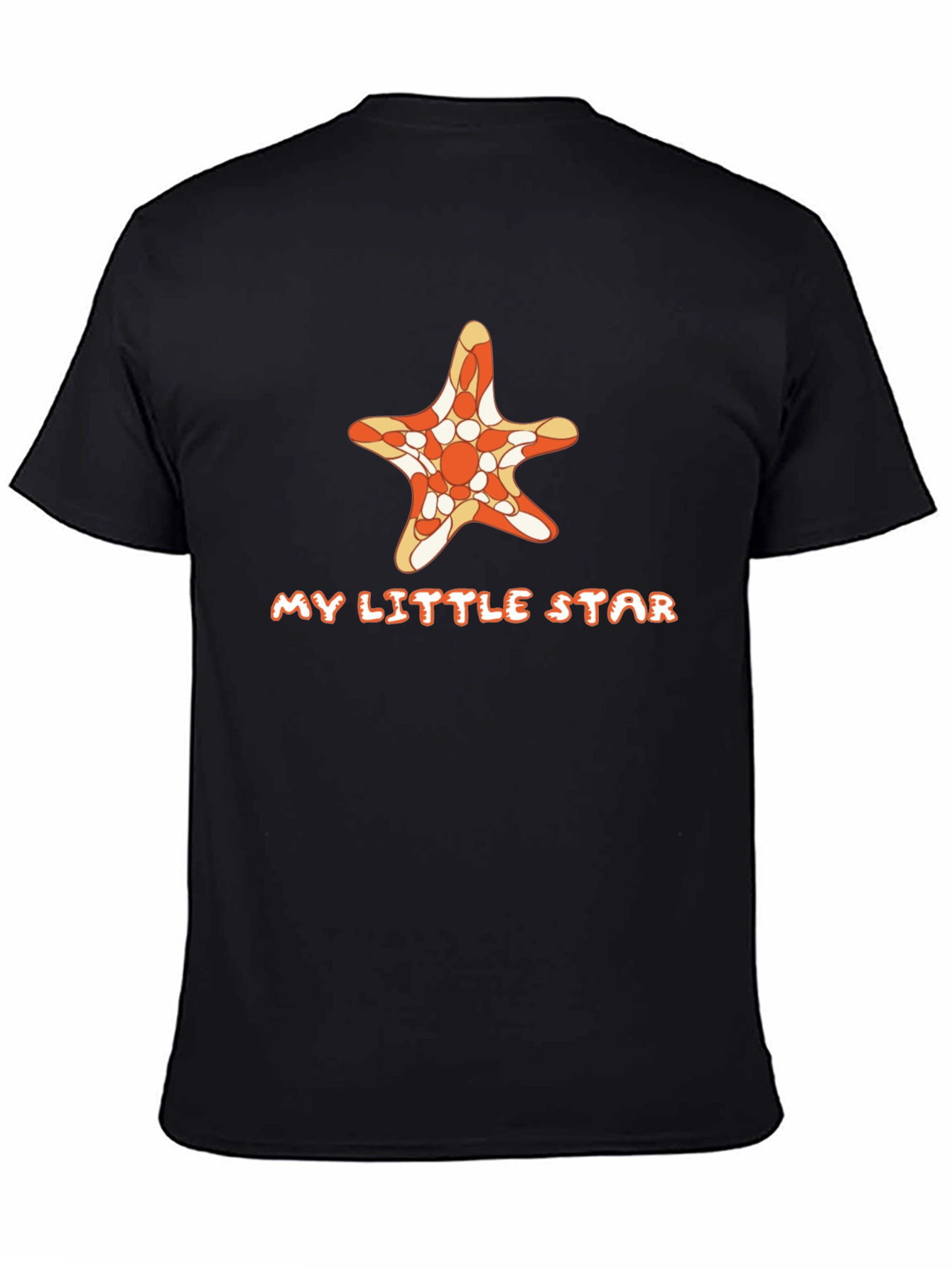 Black My Little Star Graphic Tee - Unisex view 4