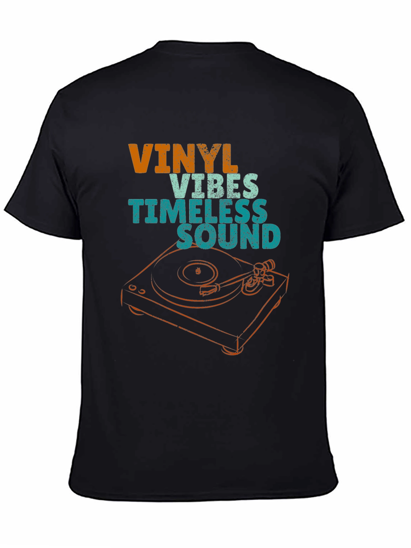 Black Vinyl Vibes Timeless Sound T-Shirt view 4