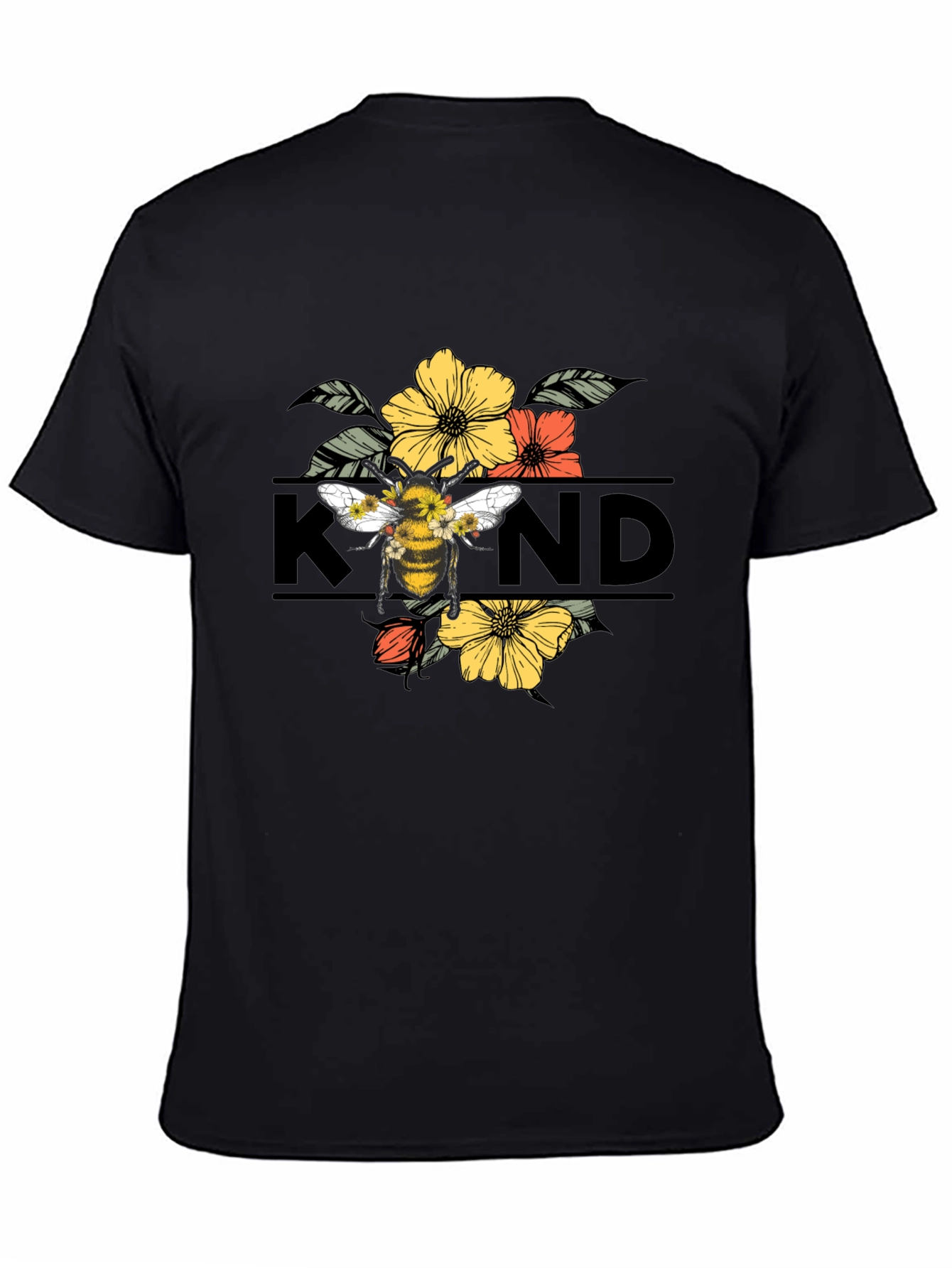 Black Bee Kind Graphic T-Shirt view 4