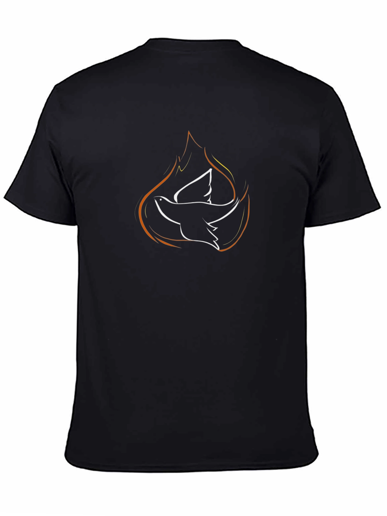 Black Dove Fire Graphic T-Shirt view 4