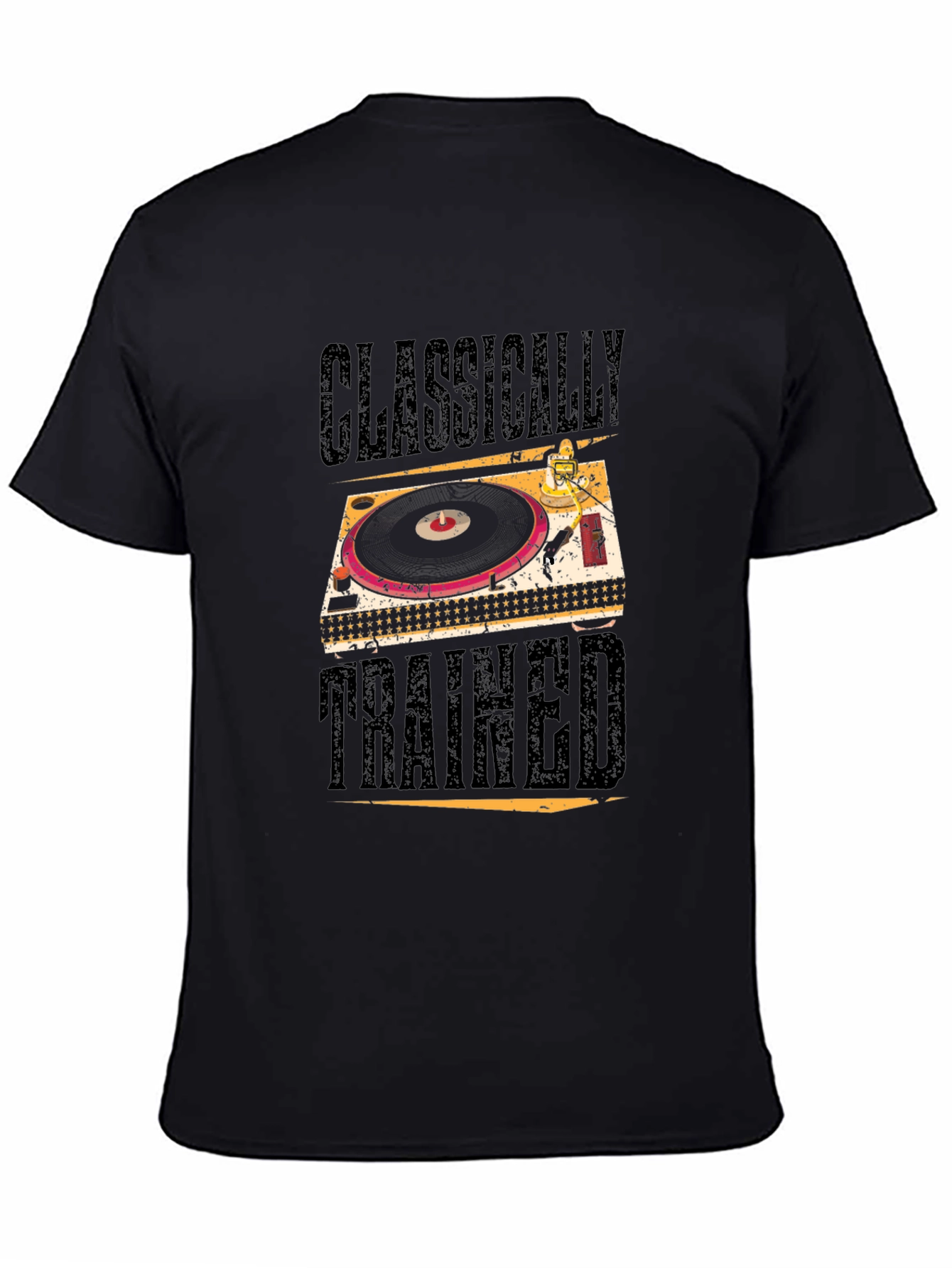 Black Classically Trained DJ Black Graphic Tee view 4