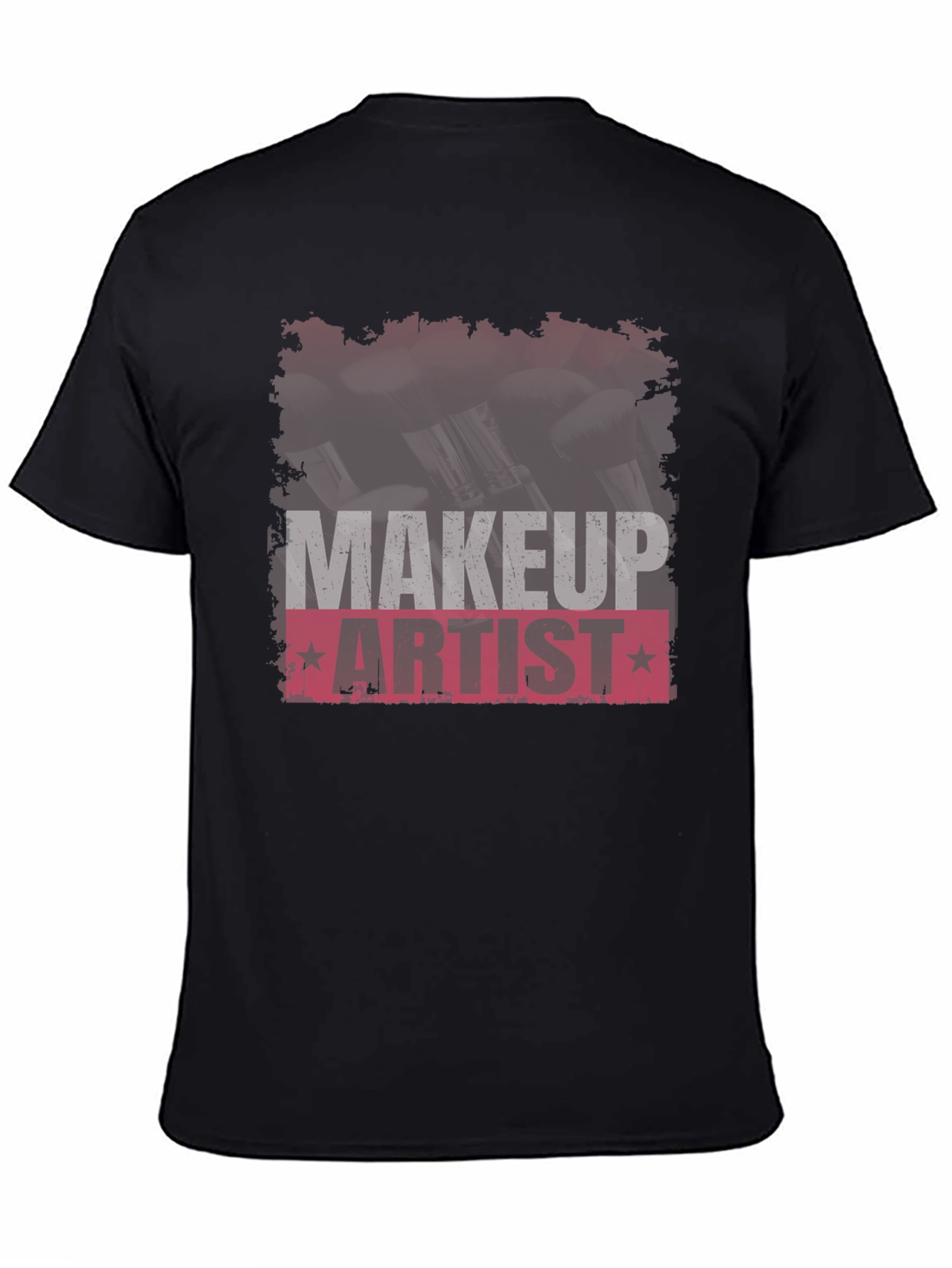 Black Makeup Artist T-Shirt - Stylish and Comfortable view 4