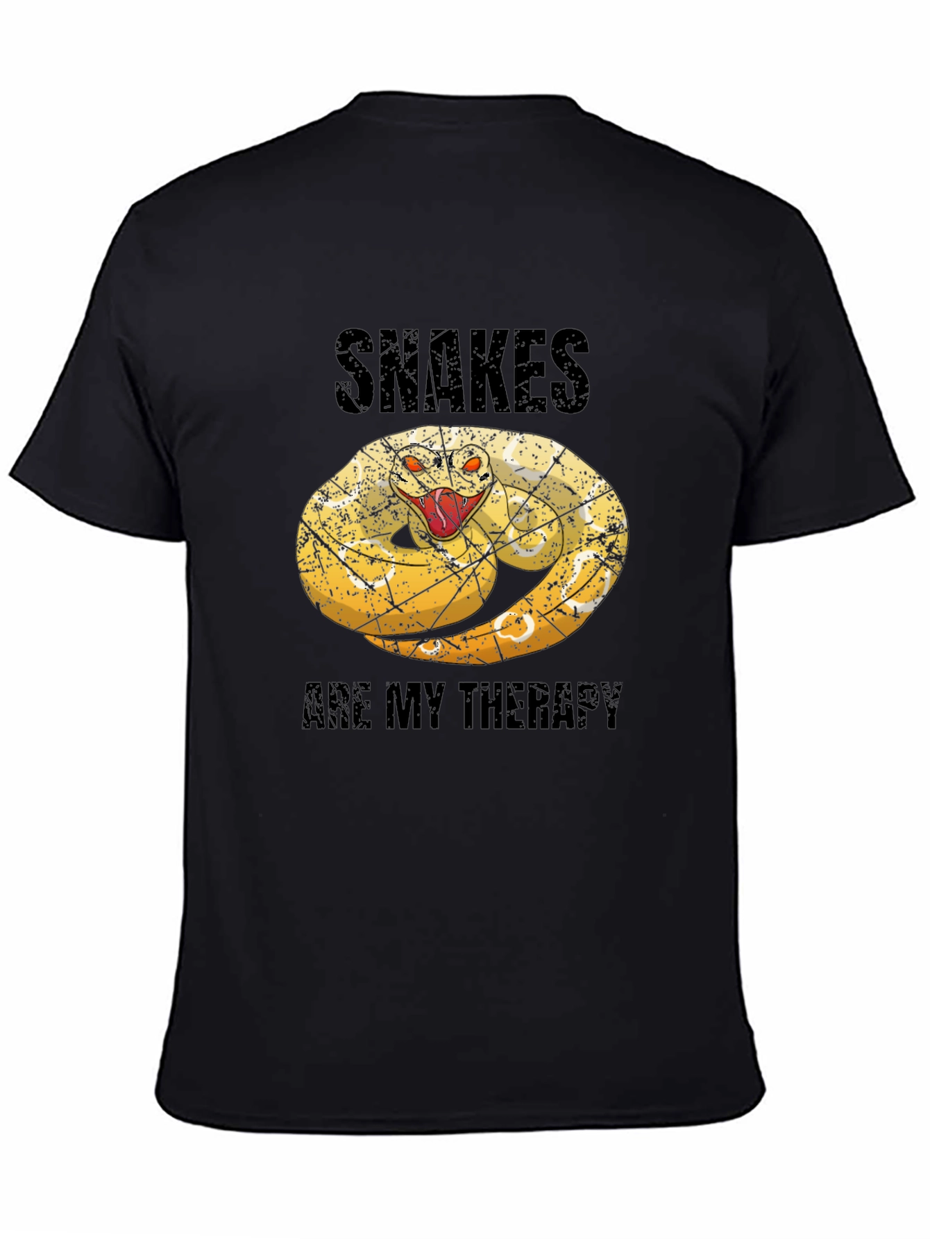 Black Snakes Are My Therapy Graphic Tee view 4