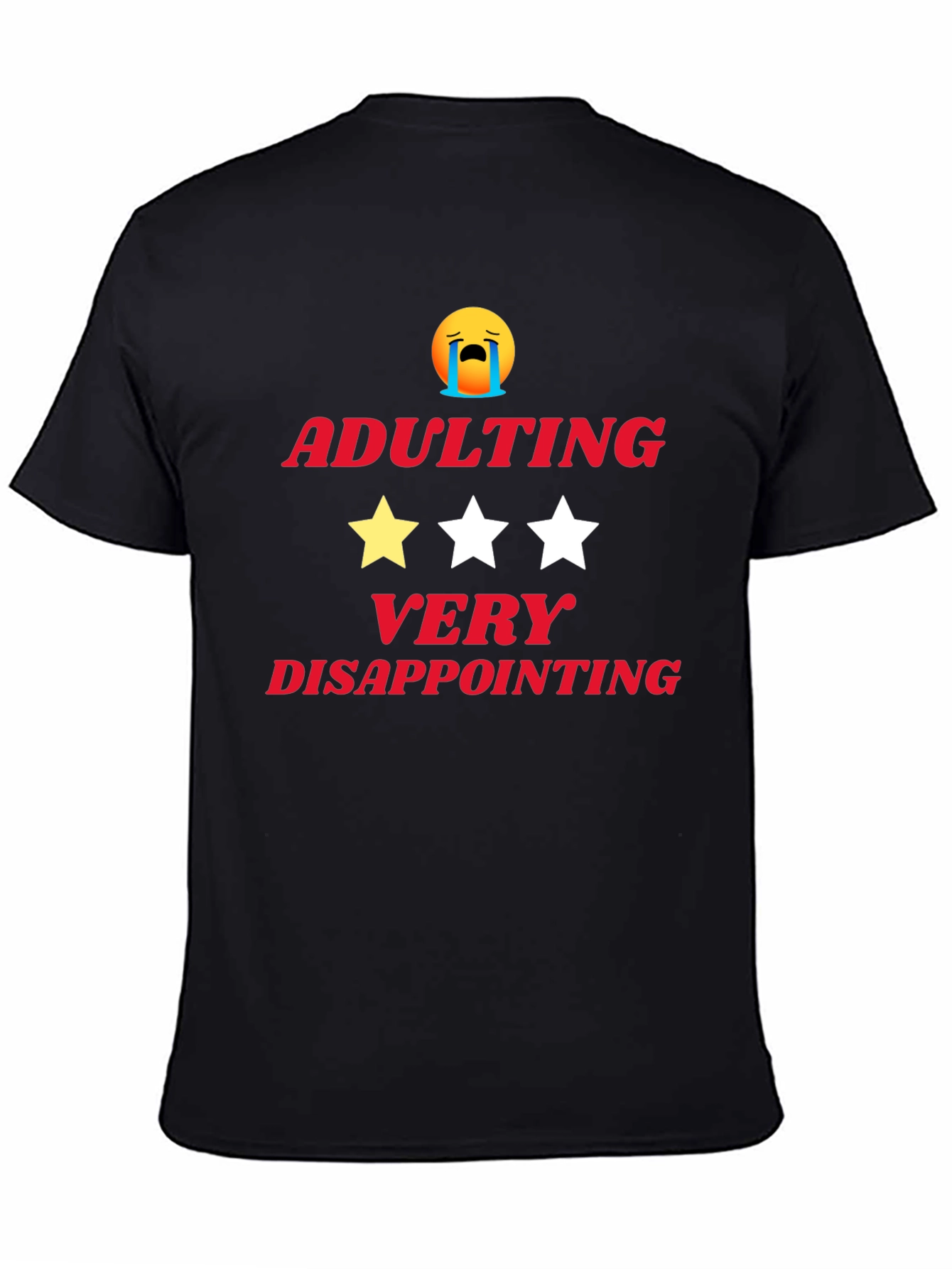 Black Adulting Disappointing T-Shirt view 4