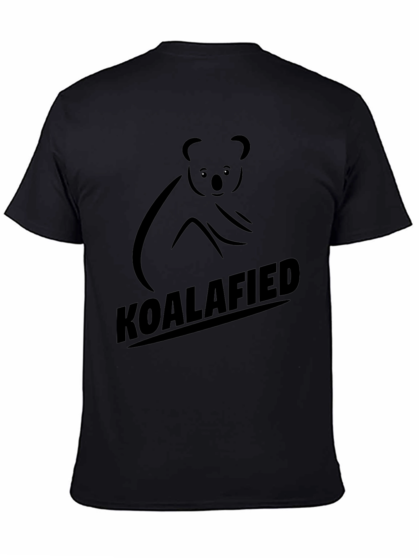 Black Koalafied Graphic Tee - Black view 4